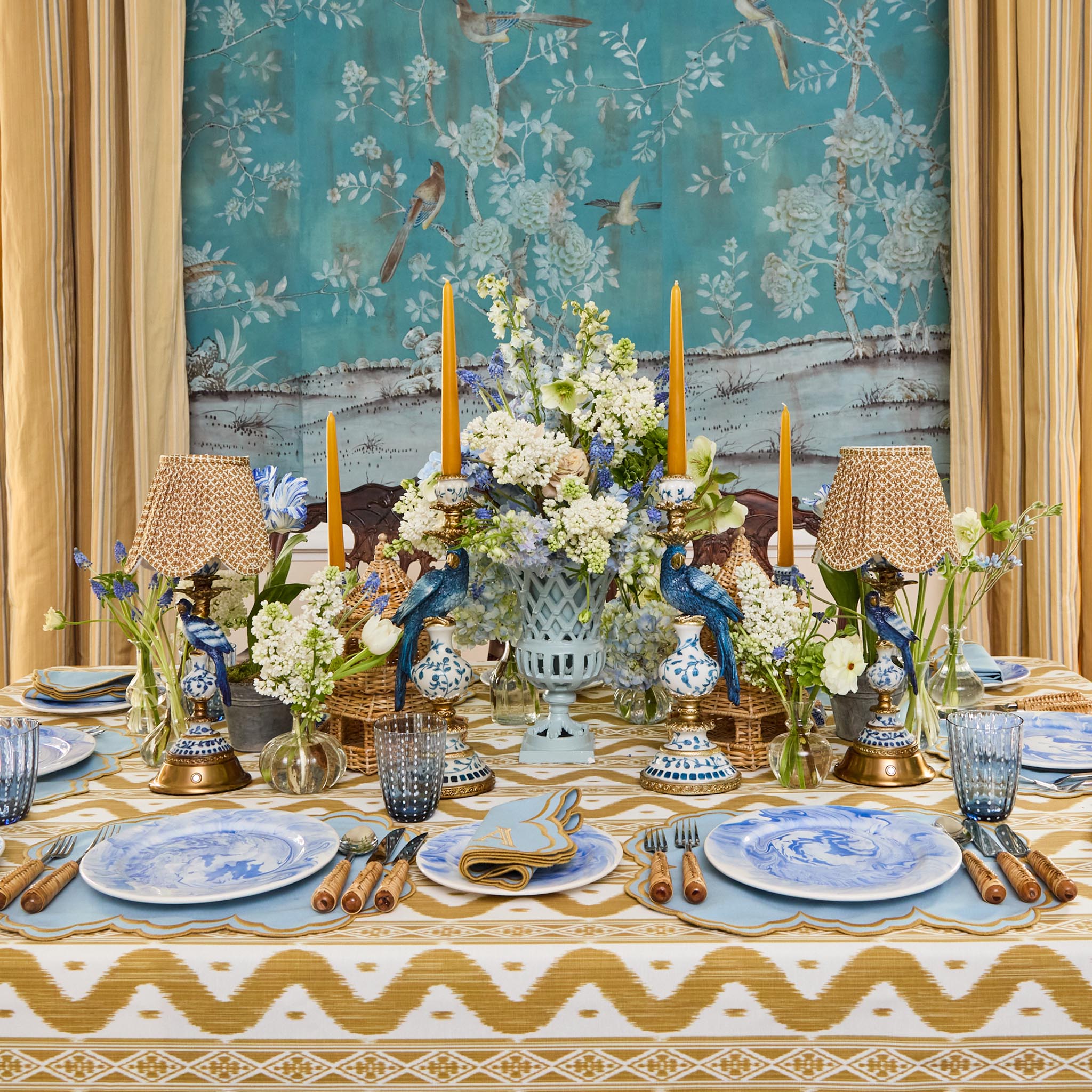 Blue Parrot Rechargeable Lamp