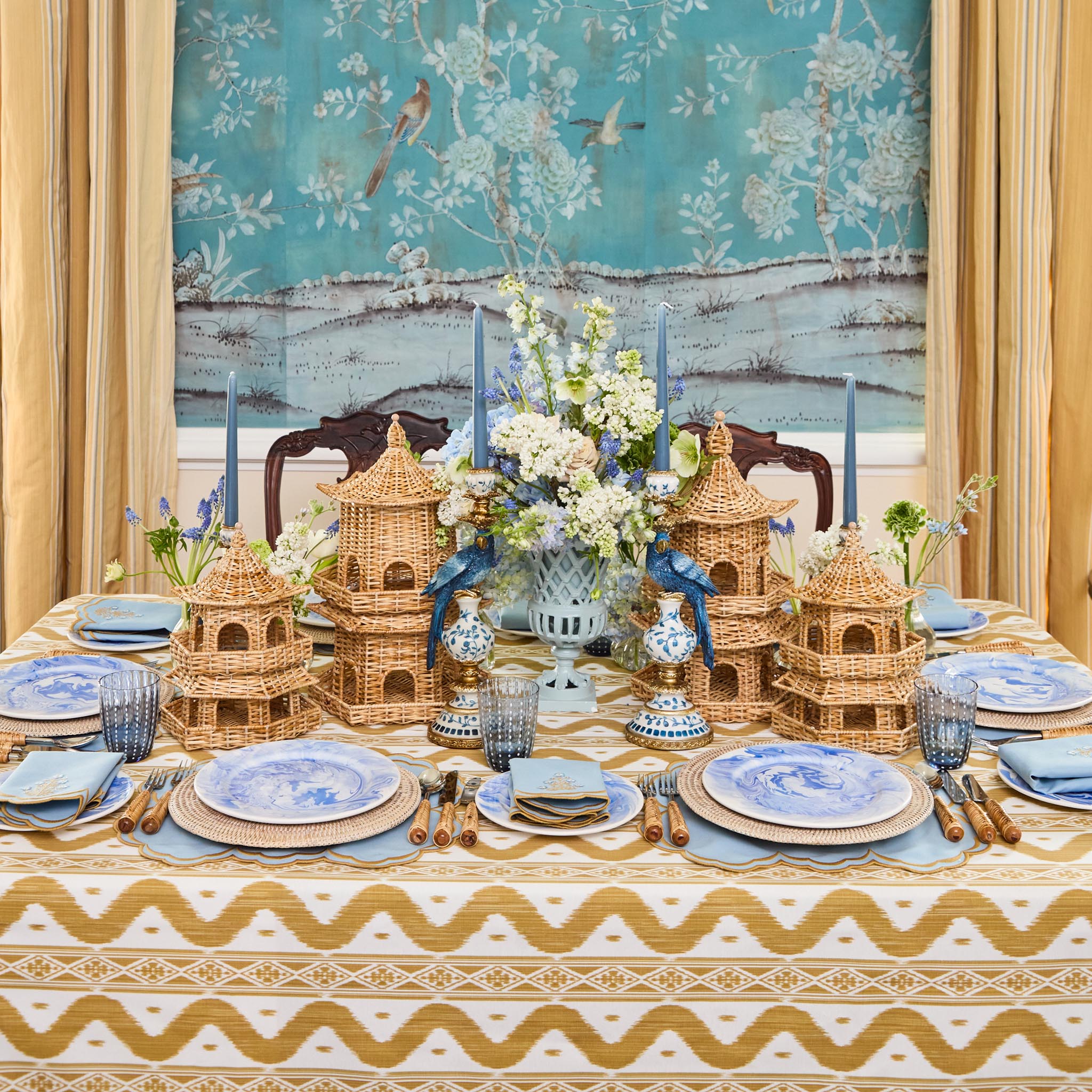 Natural Rattan Charger Plates (Set of 4)