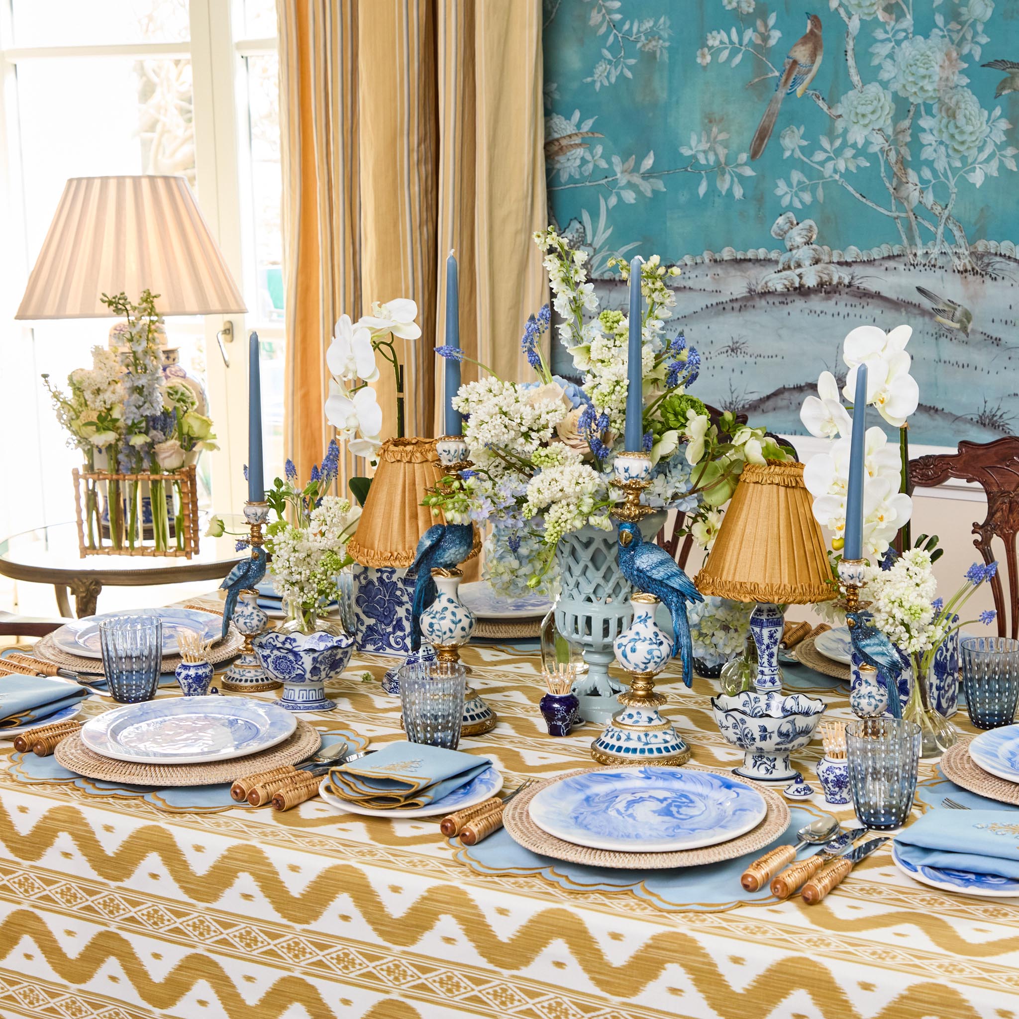 Serena Chinoiserie Rechargeable Lamp