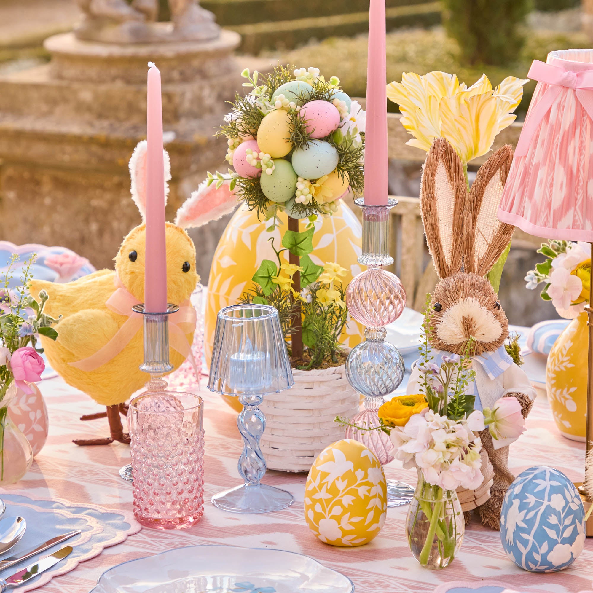 Camille Pink & Blue Candle Set