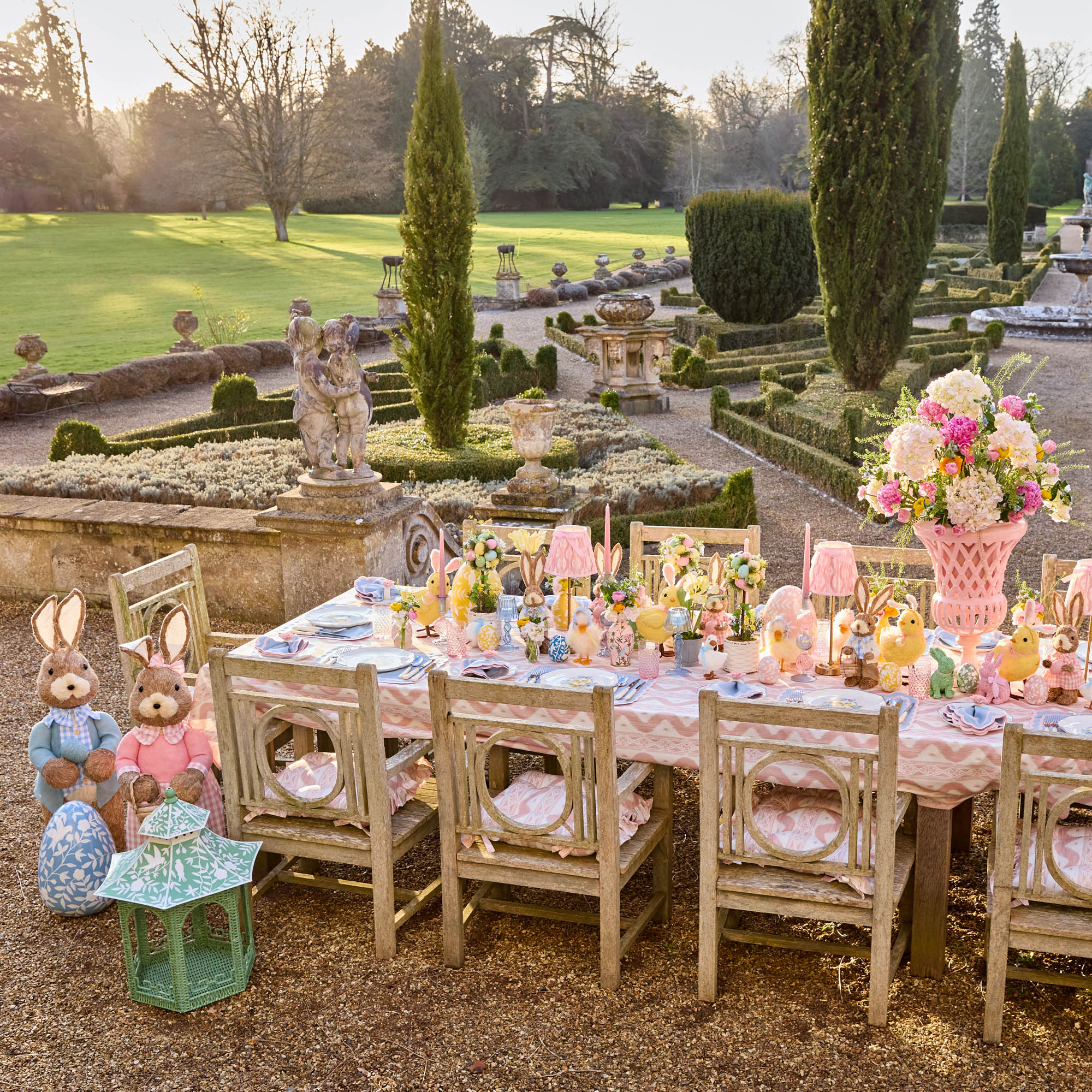 Large Green Rattan Chinoiserie Pagoda Lantern