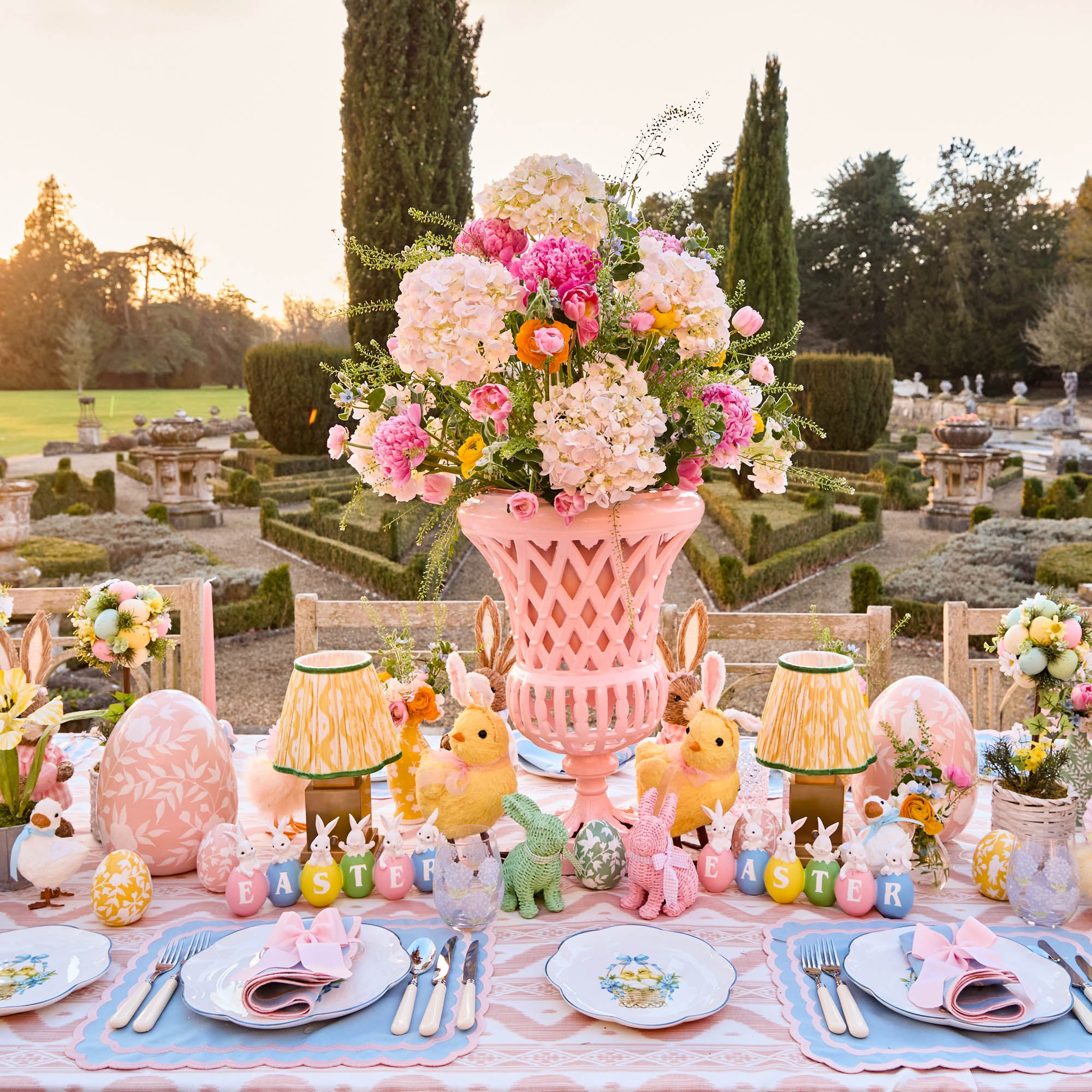 Blue Hydrangea Glasses (Set of 4)