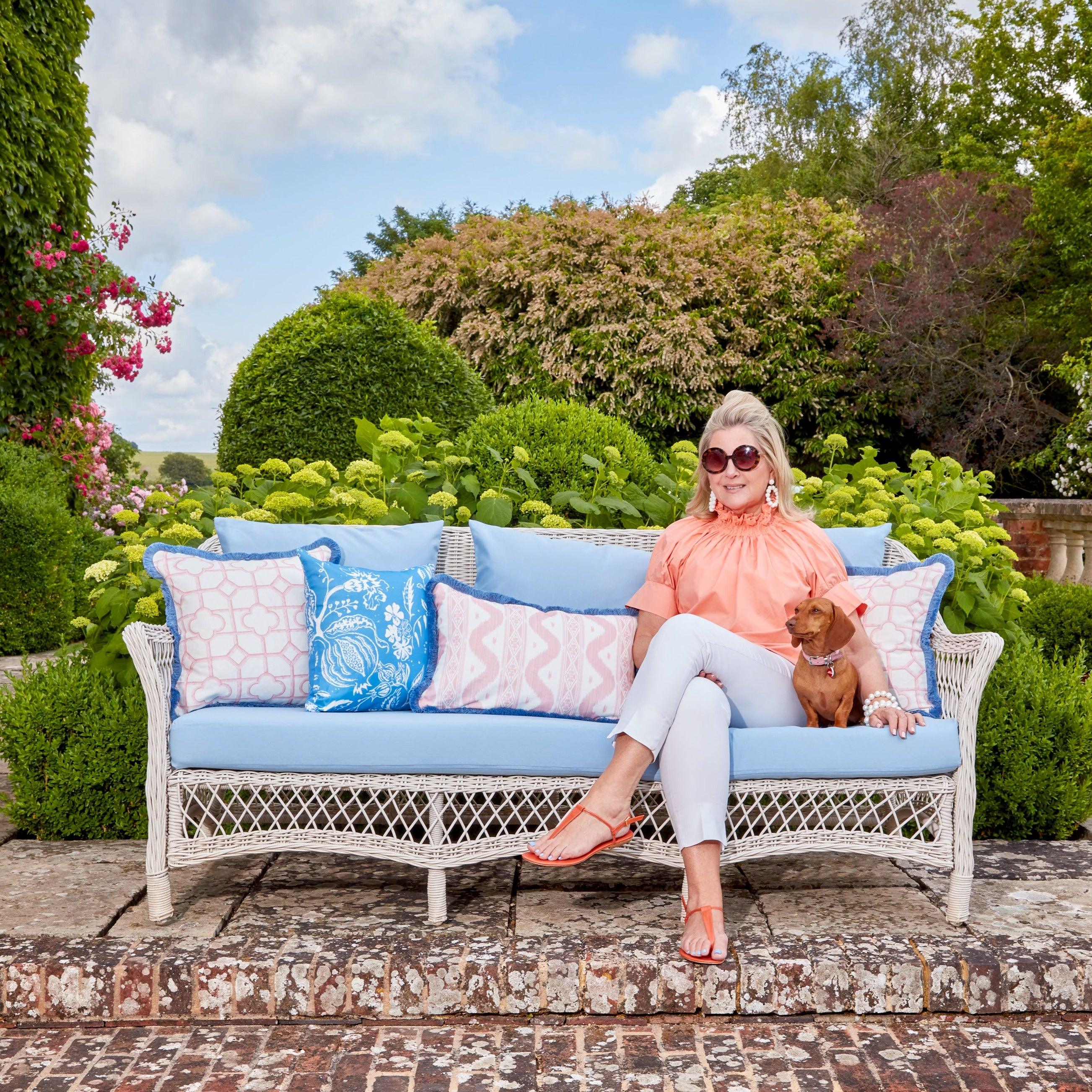 Ikat Stripe Fabric - Mrs. Alice