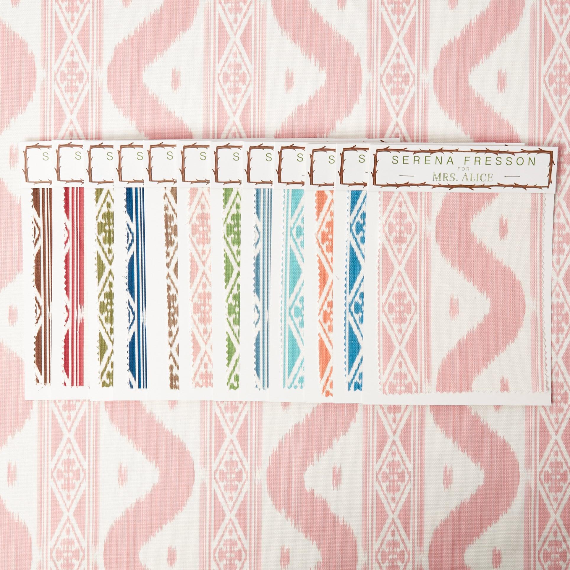Ikat Stripe Fabric - Mrs. Alice