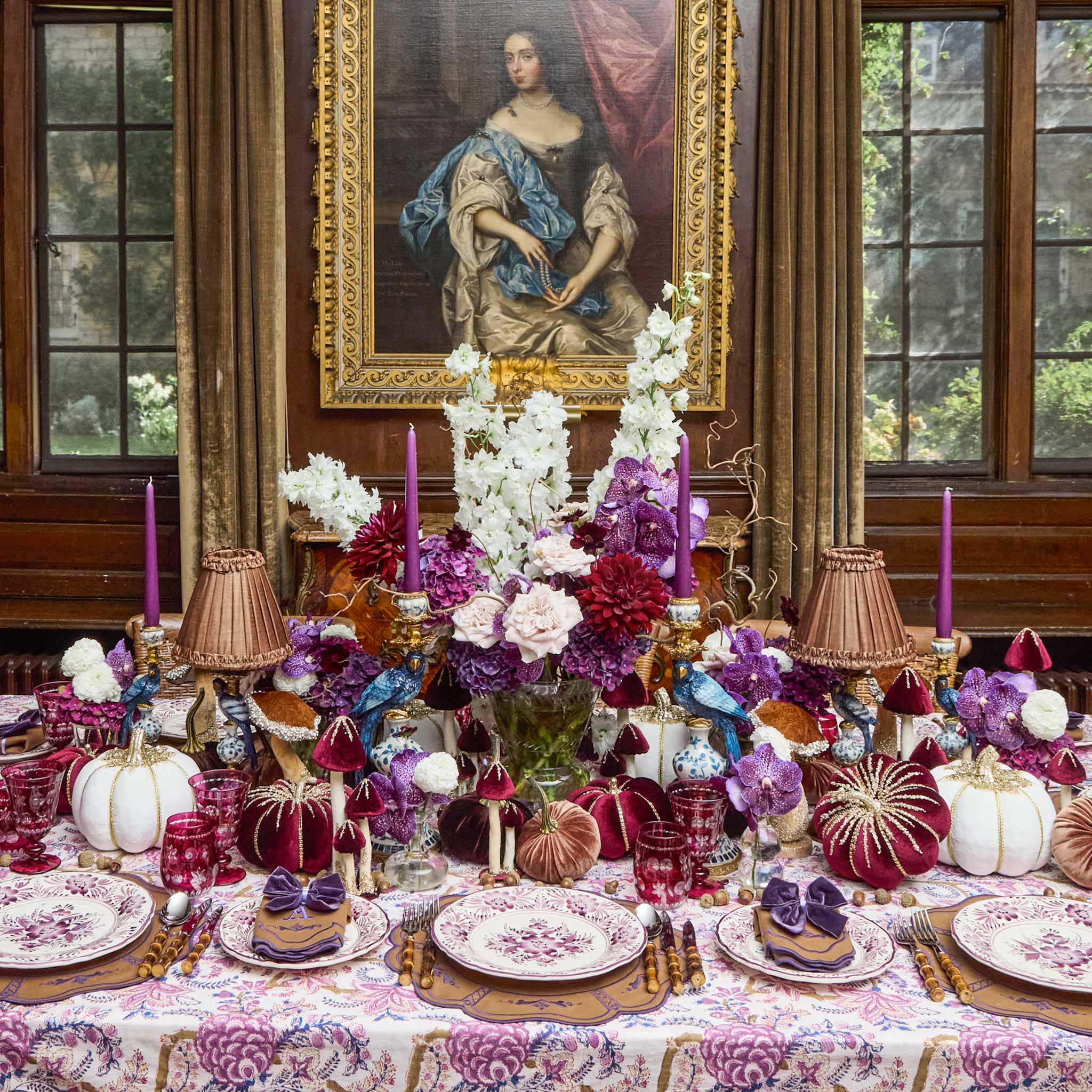 Eden Purple Candle Holder (Pair)