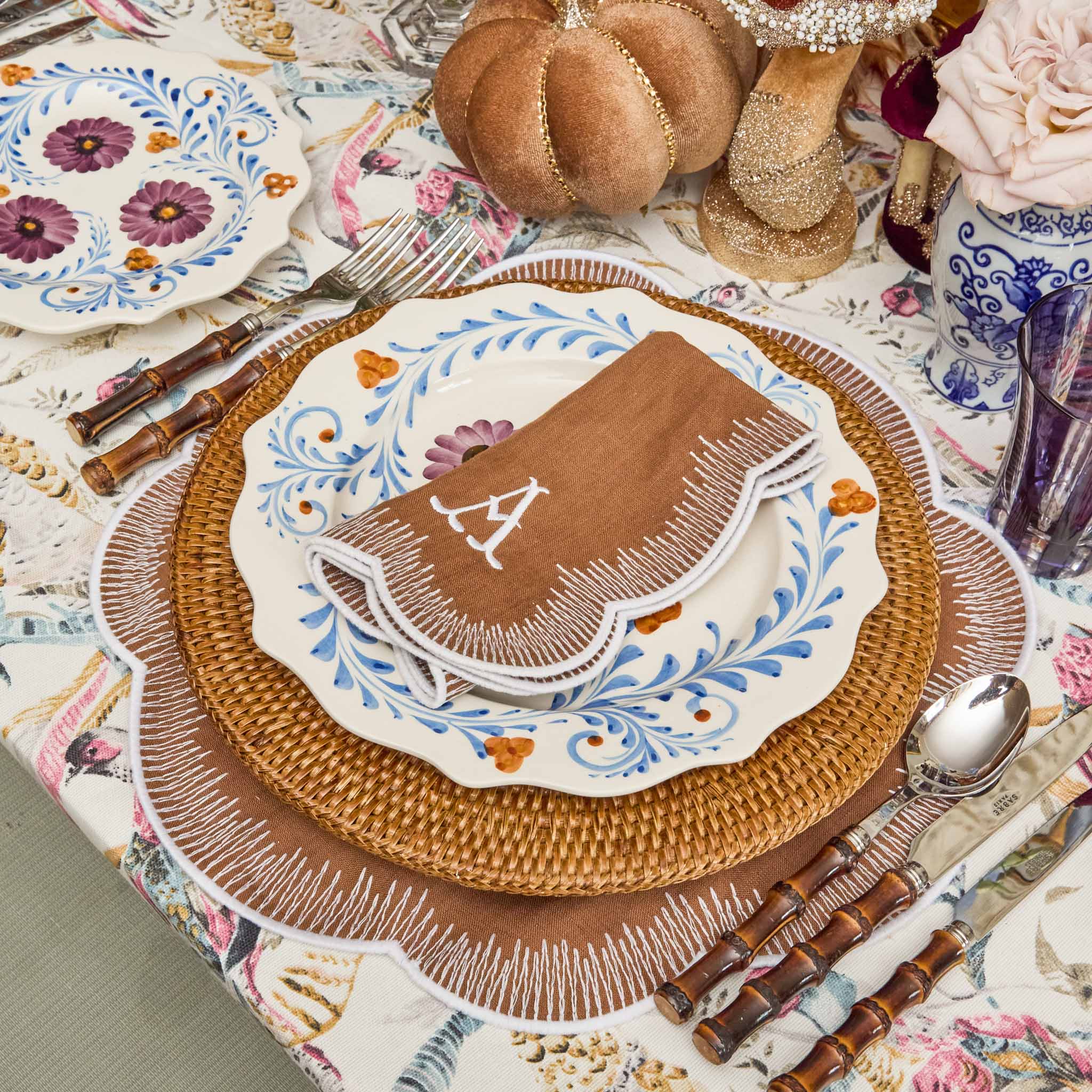 Alathea Caramel Linen Napkins (Set of 4)