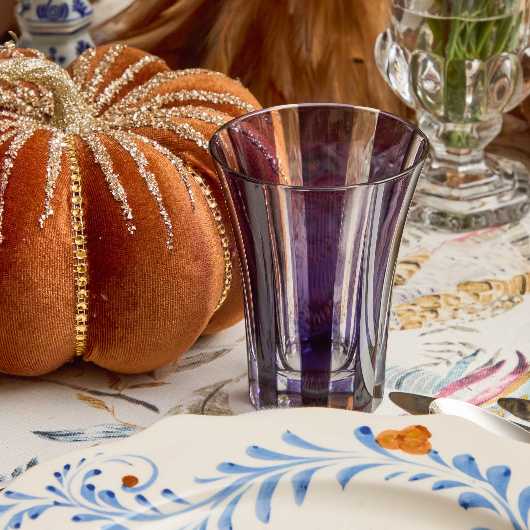 Purple Positano Glasses (Set of 4)