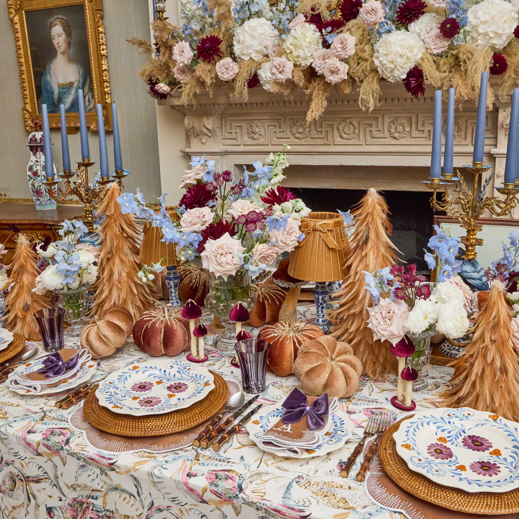 Brown Rattan Charger Plates (Set of 4)