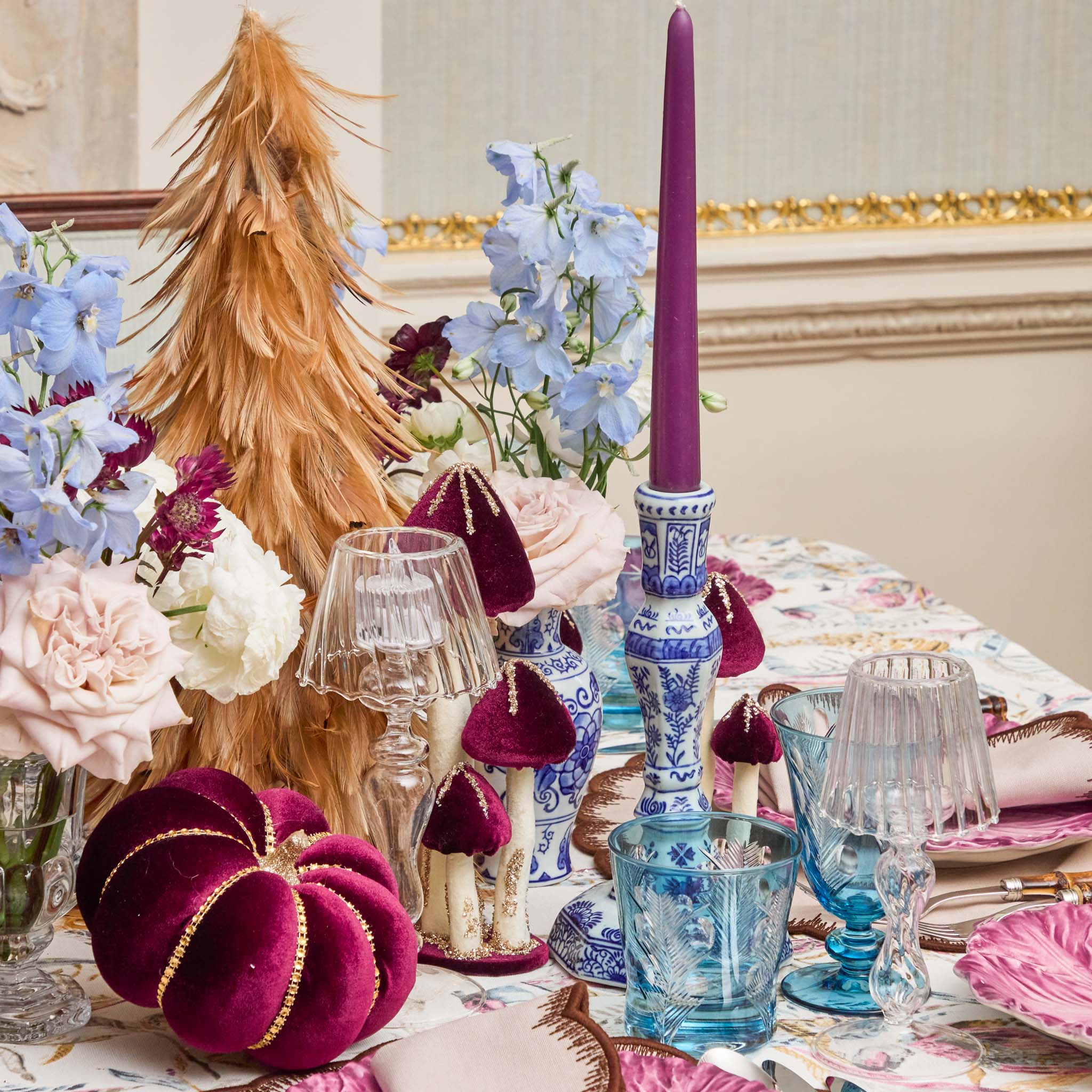 Glass Lantern Tea Light Holder (Pair) - 24cm