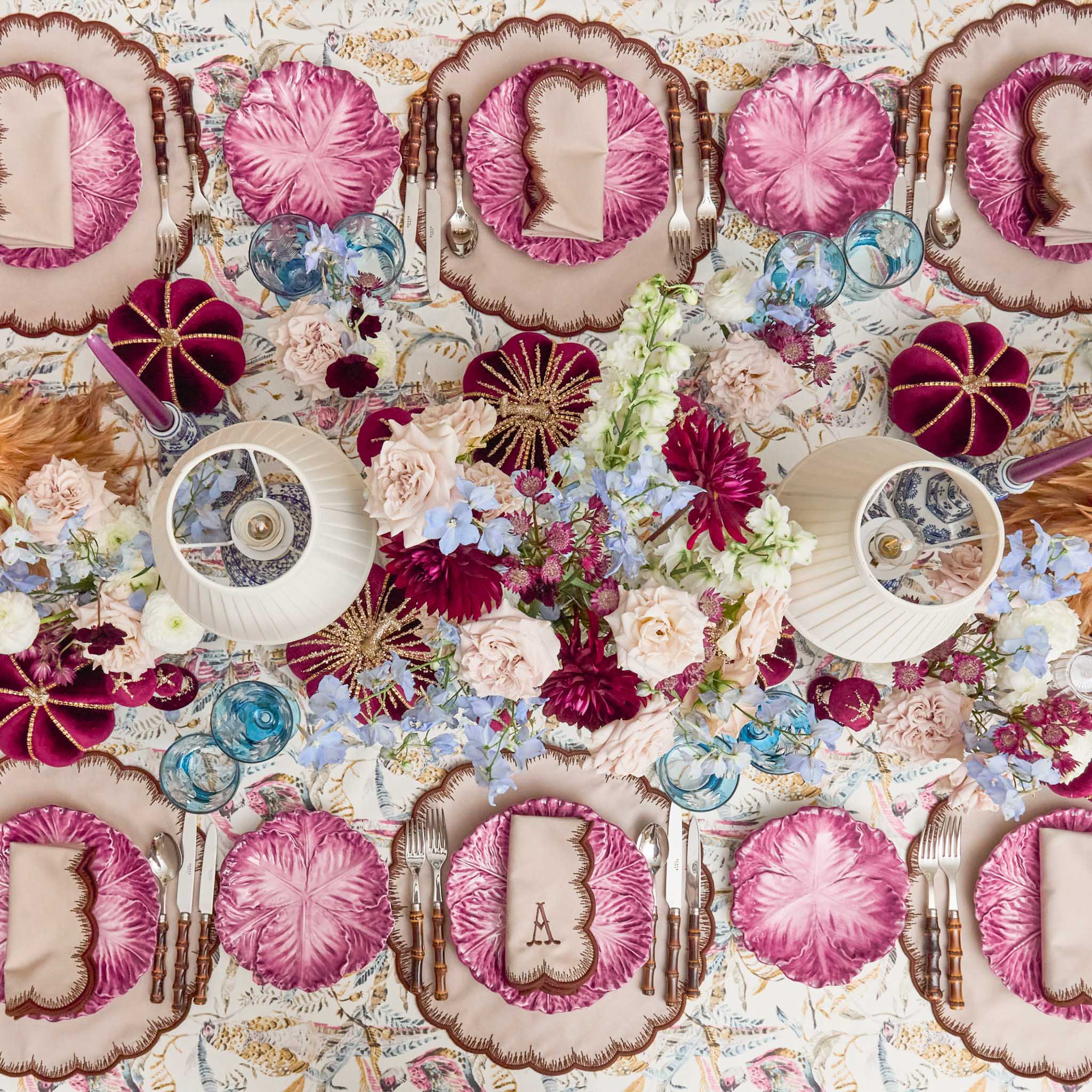 Serena Aubergine Cabbage Dinner Plate