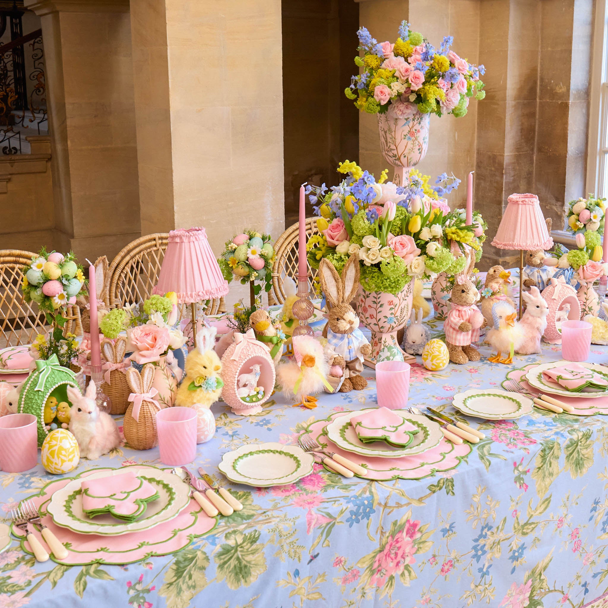Rattan Eggs with Bunny Ears (Pair)