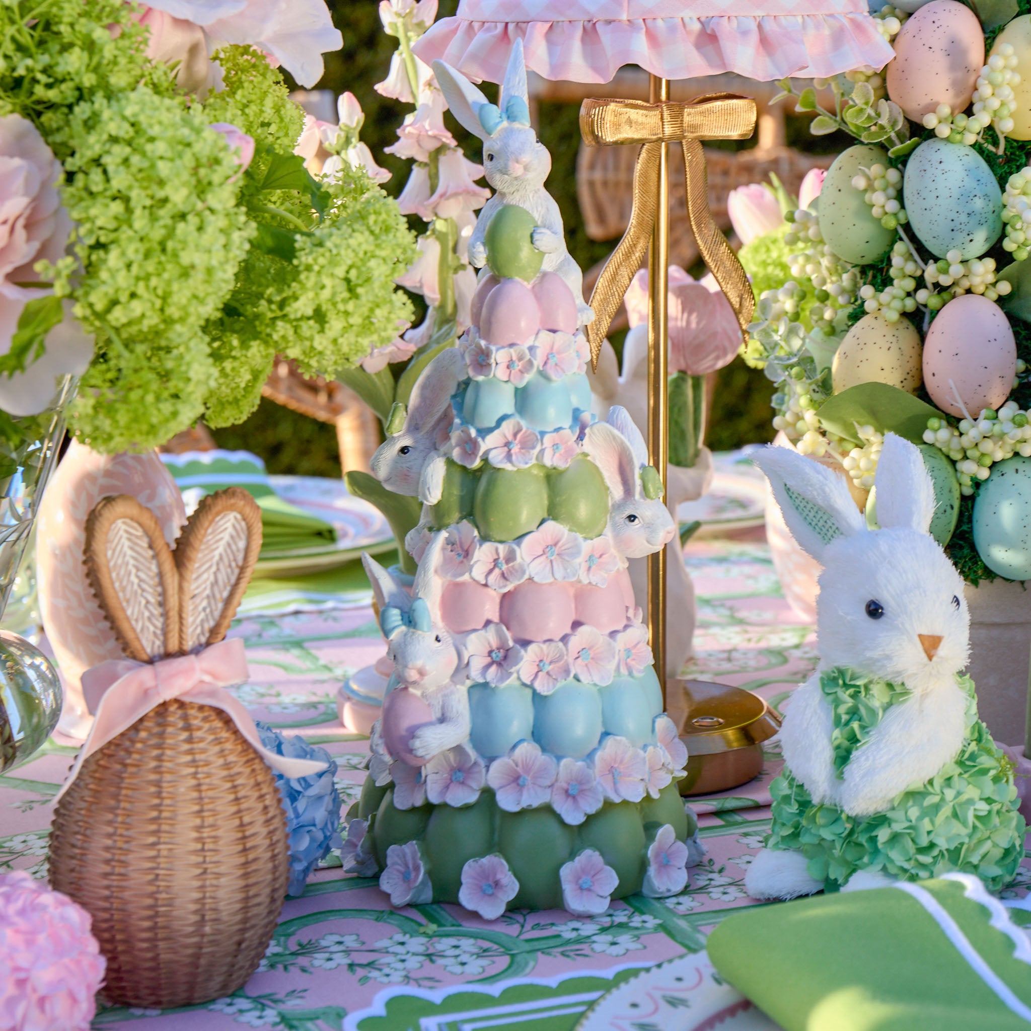 Easter Egg Bunny Tower (Pair)