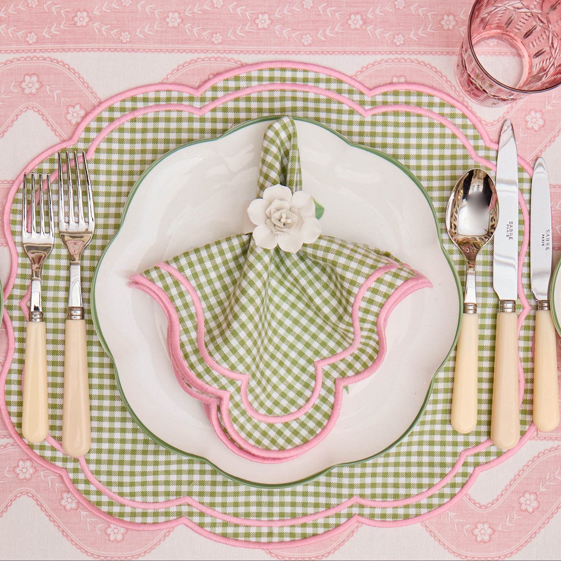 White Fiore Porcelain Napkin Rings (Set of 4)