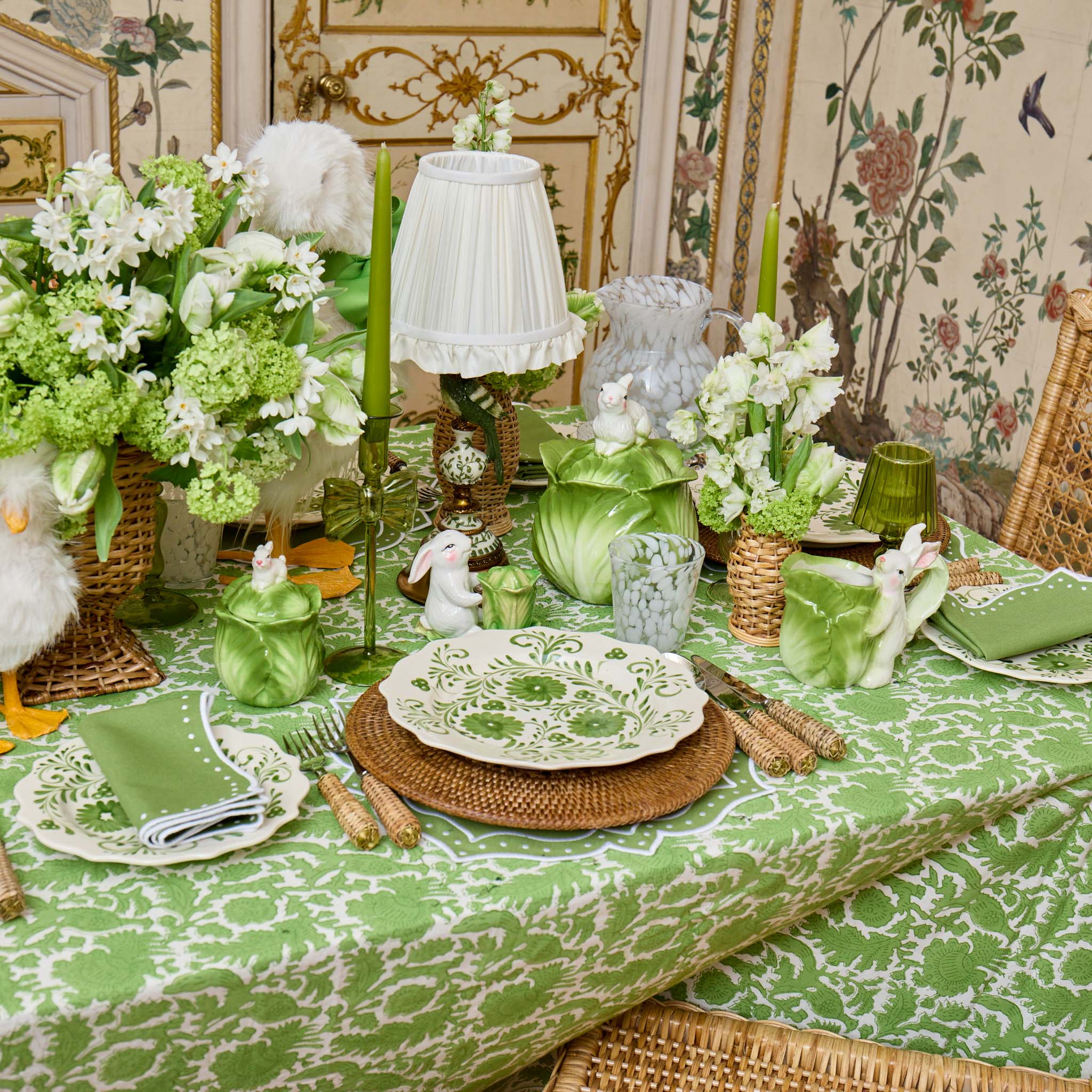 Cabbage Bunny Salt & Pepper Shakers