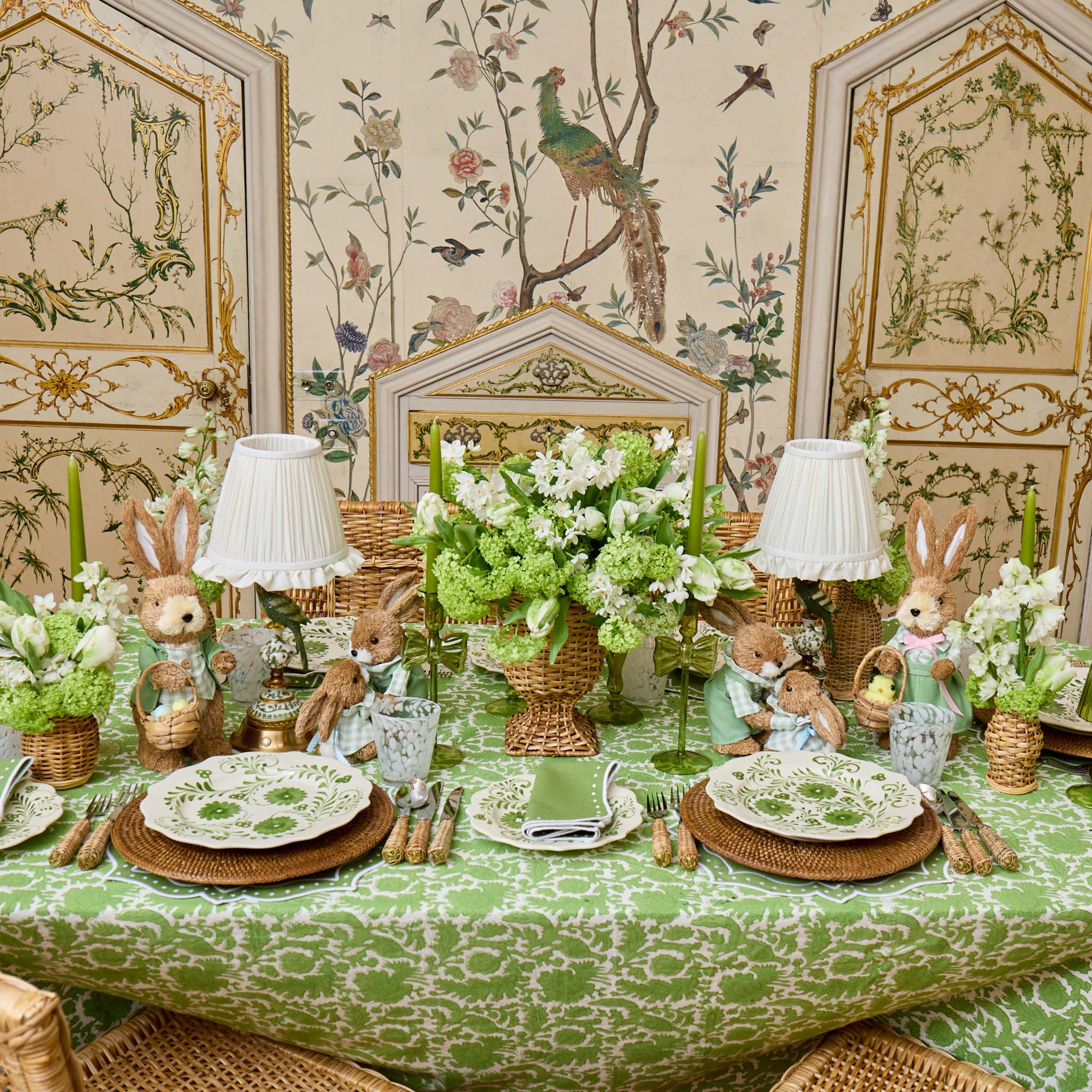 Brown Rattan Charger Plates (Set of 4)