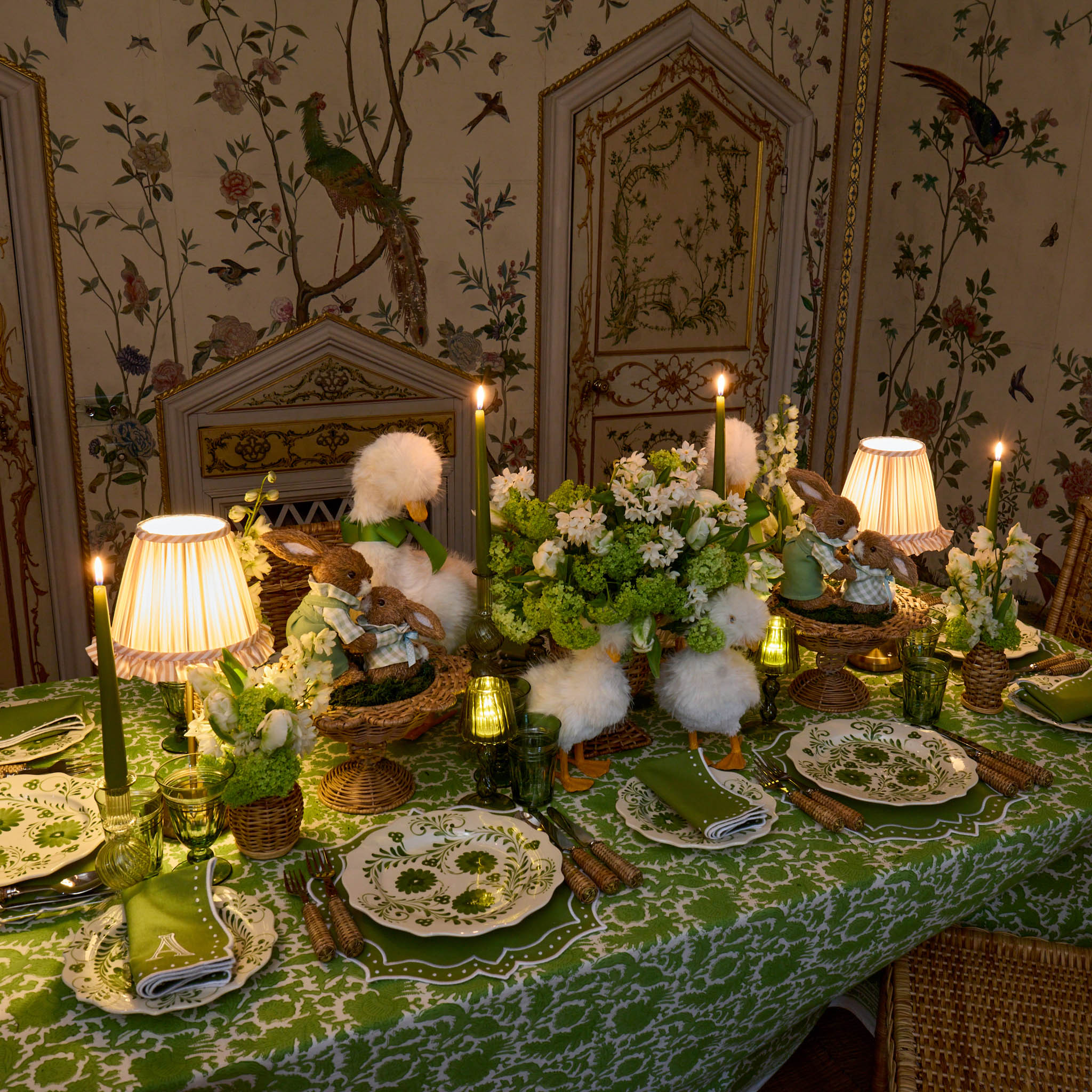 Celestria Green Napkins (Set of 4)