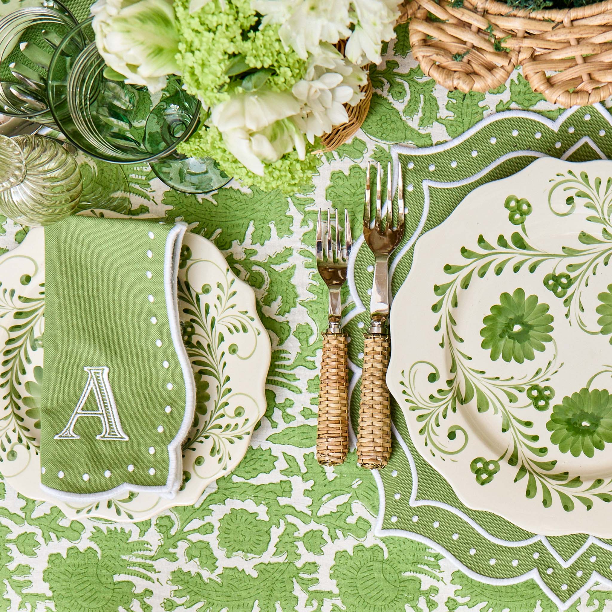 Celestria Green Napkins (Set of 4)