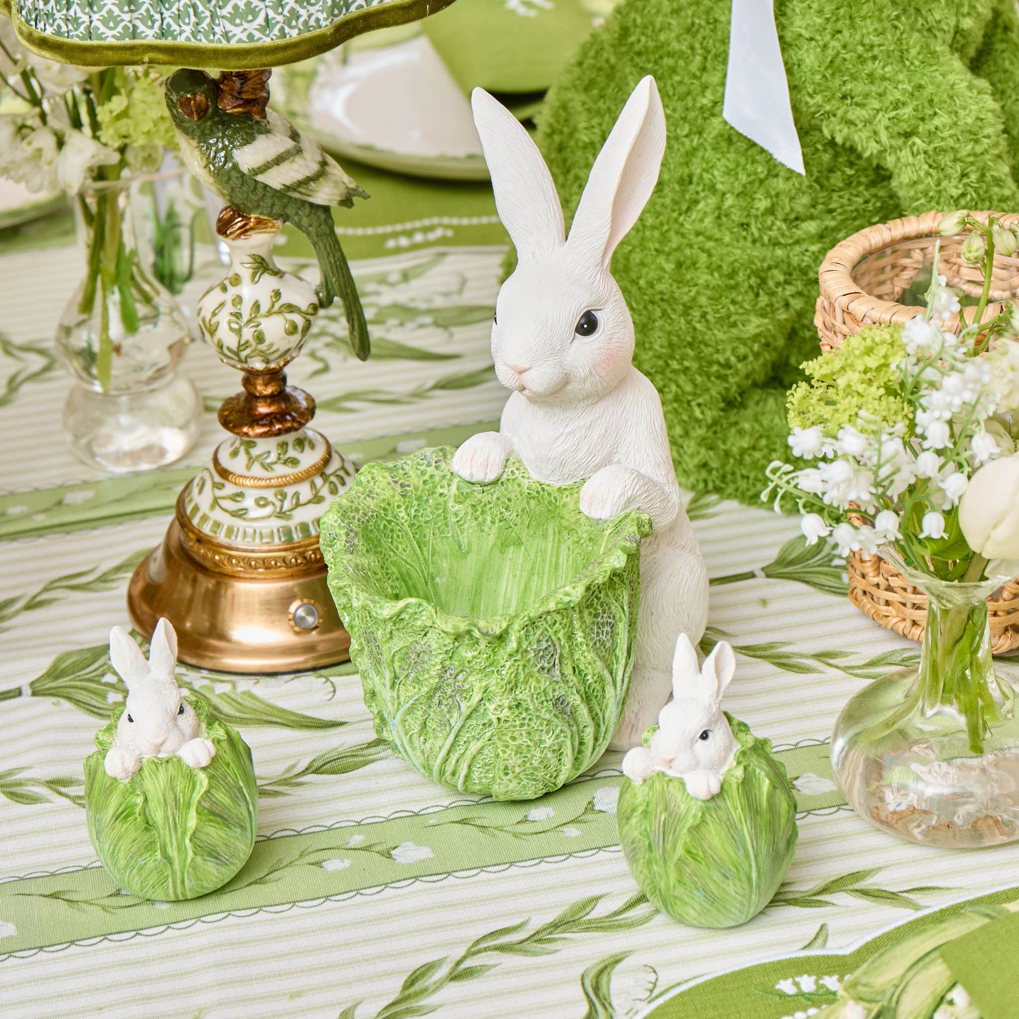 Cabbage Bunny Bowl (Pair)