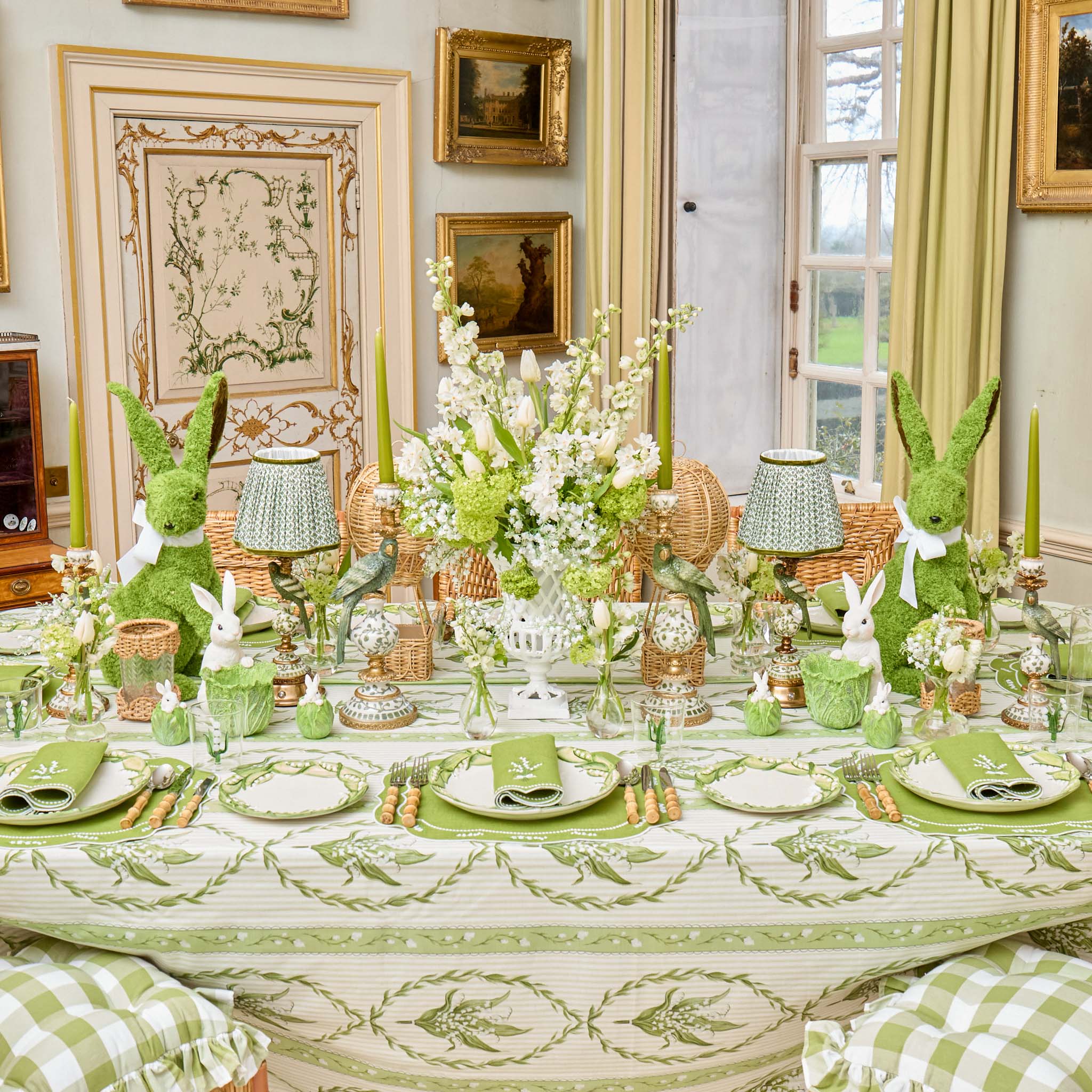 Lily of the Valley Garland Tablecloth