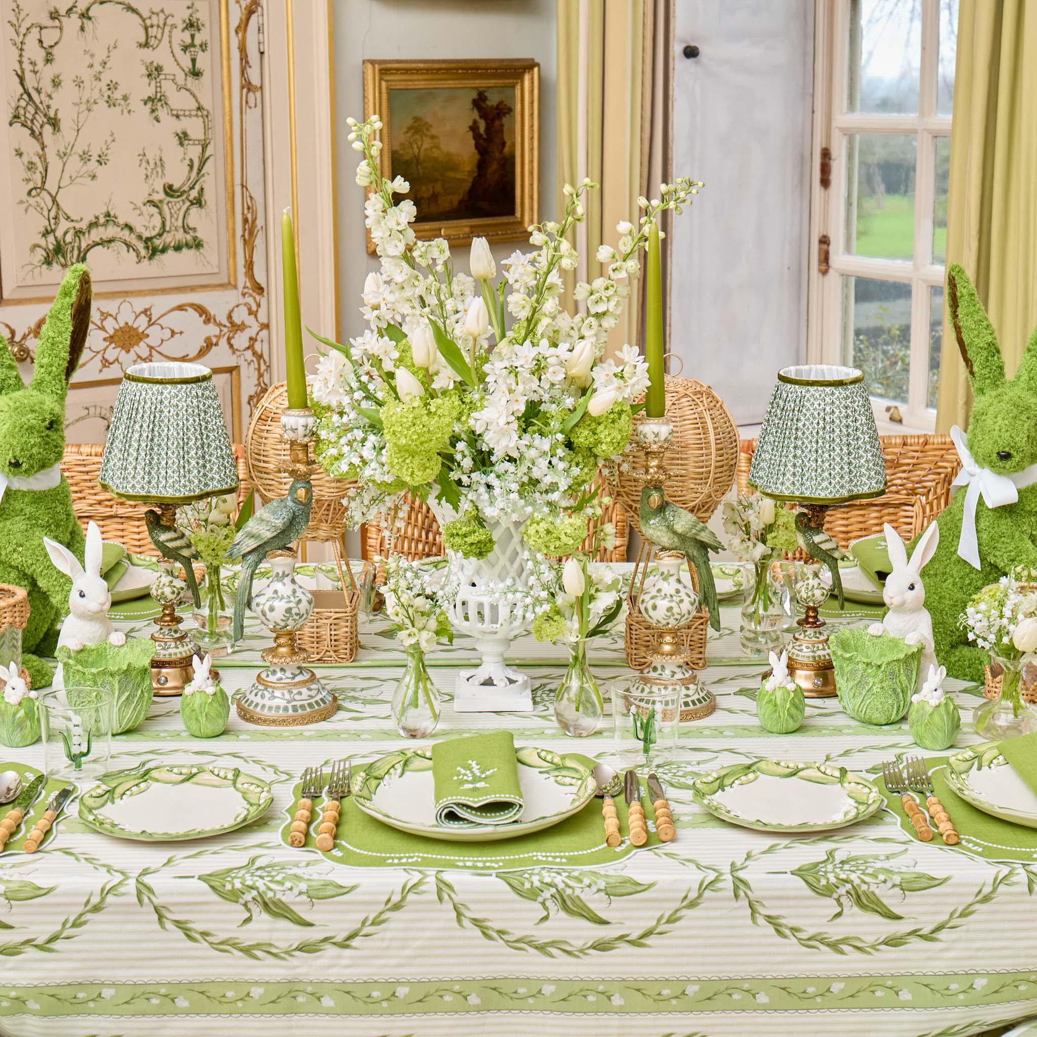 Lily of the Valley Garland Tablecloth