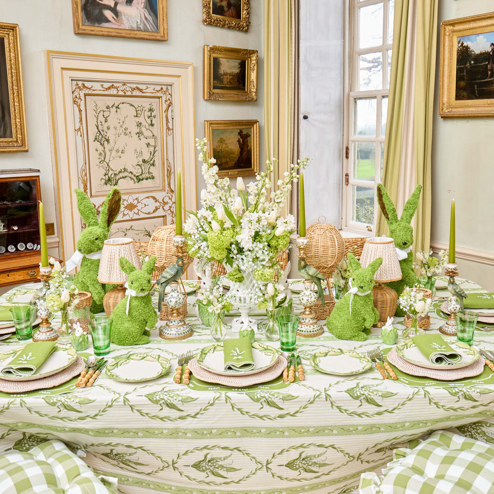 Peeping Cabbage Bunny (Pair)