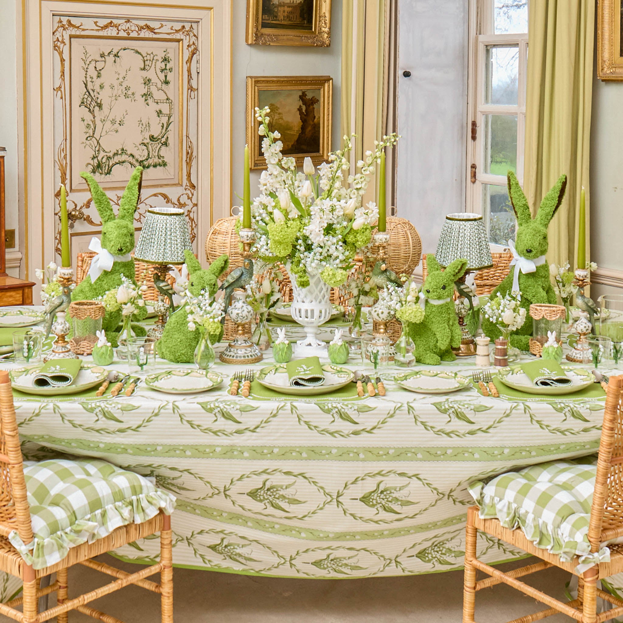 Small Olive Parrot Candle Holder (Pair)