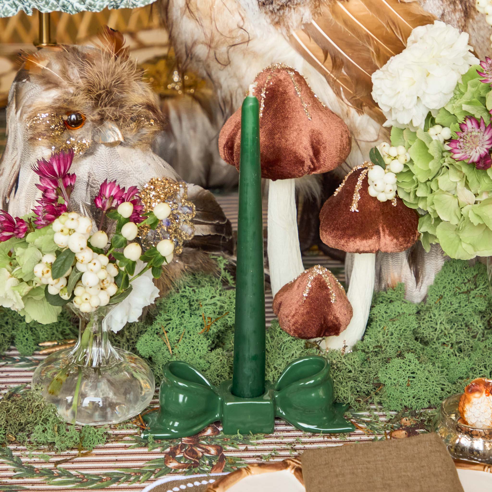 Forest Green Candles (Set of 8)