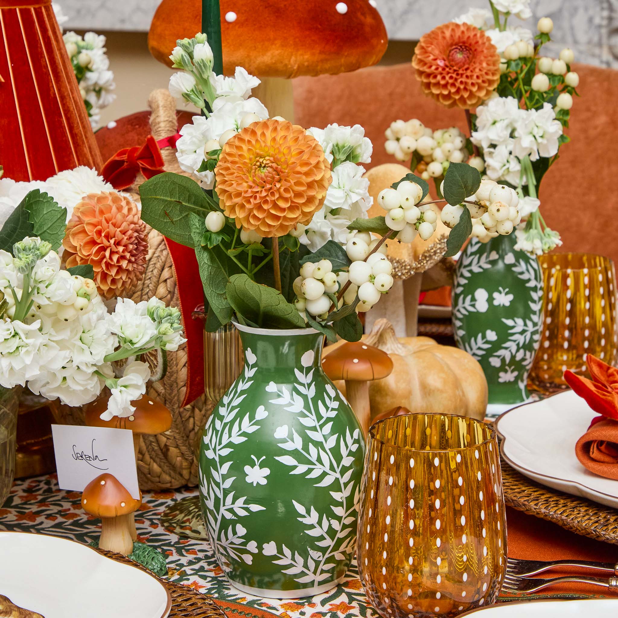 Amber Speckle Water Glasses (Set of 6)