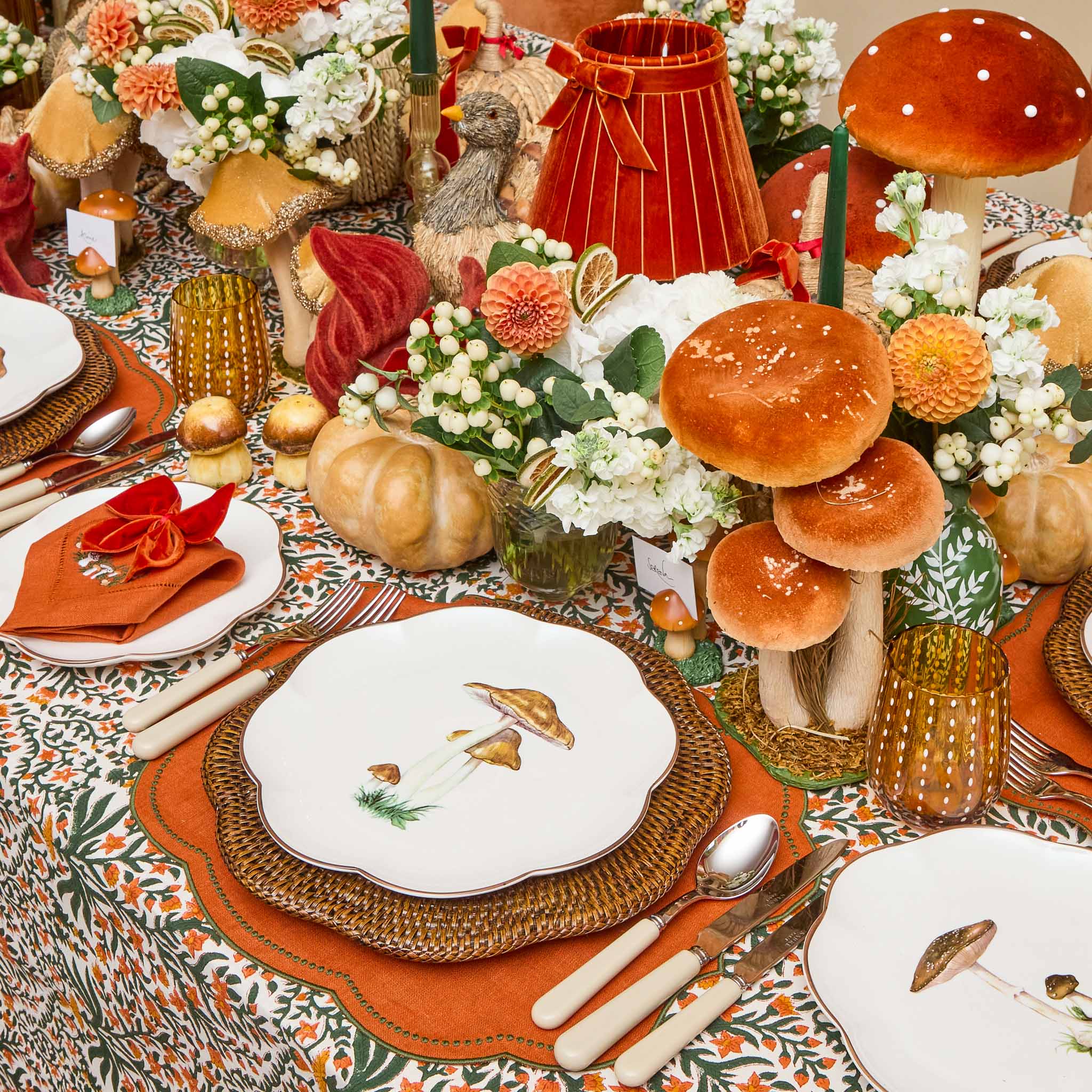Scalloped Mushroom Dinner Plate