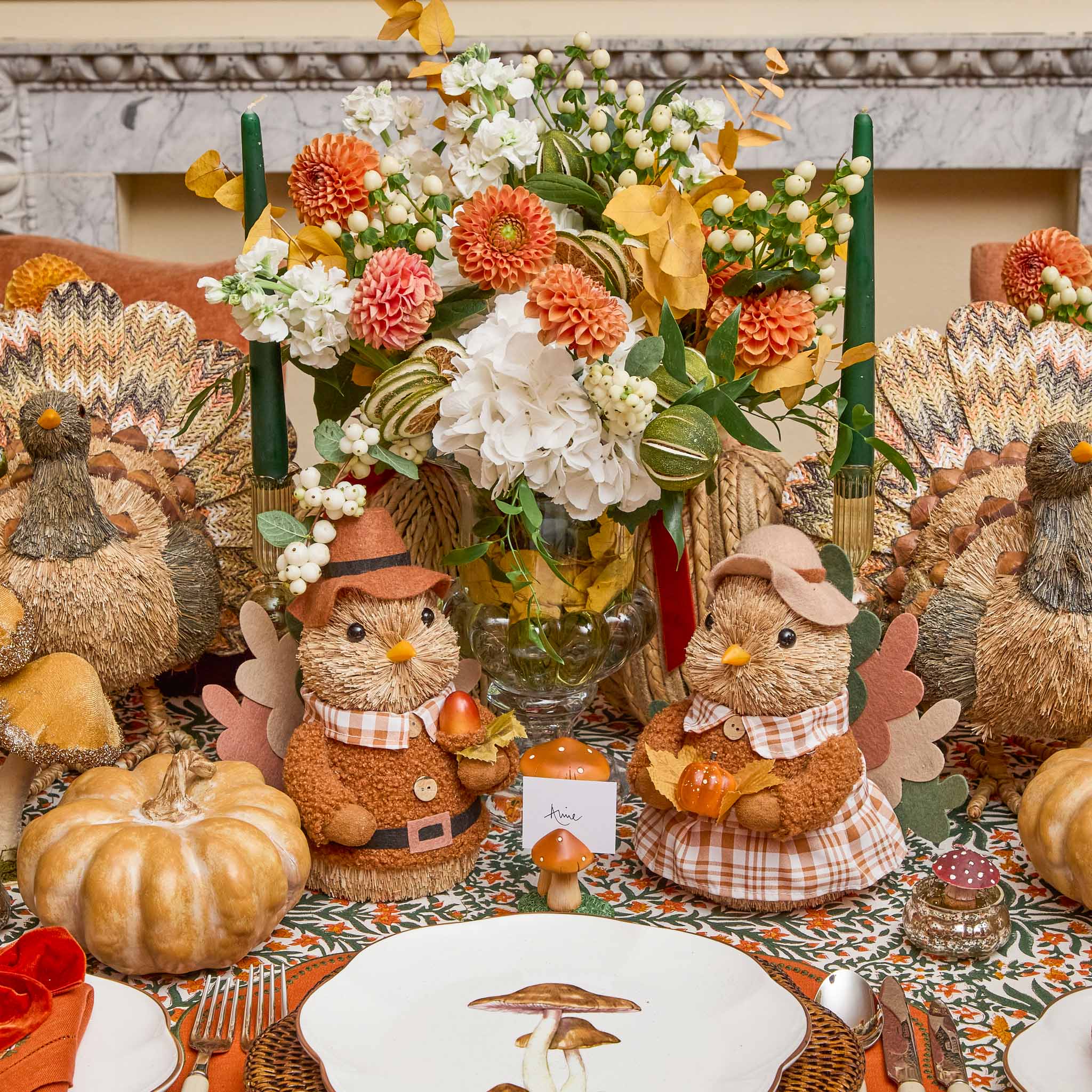 Eden Green Candle Holders (Pair)