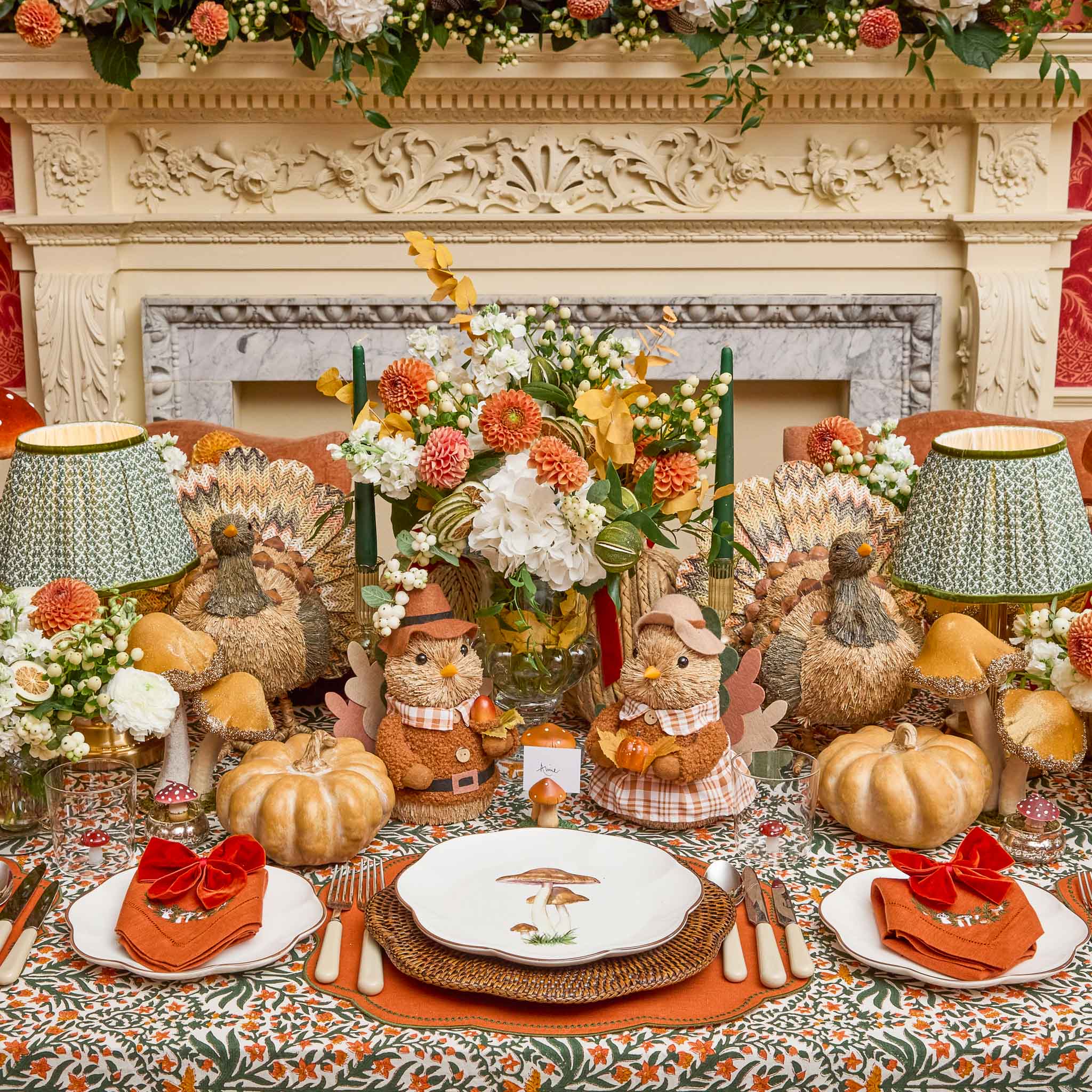 Olive Lotus Lampshade (22cm)