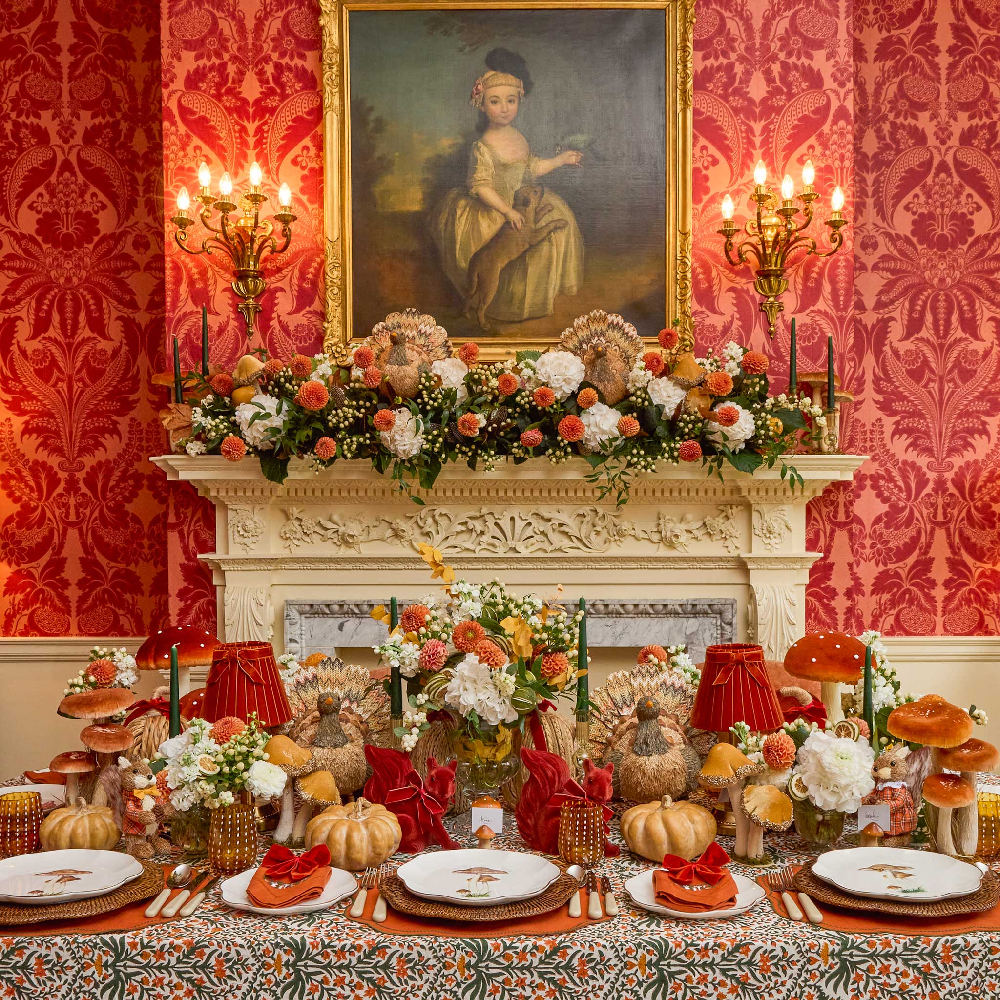 Scalloped Mushroom Dinner Plates (Set of 4)