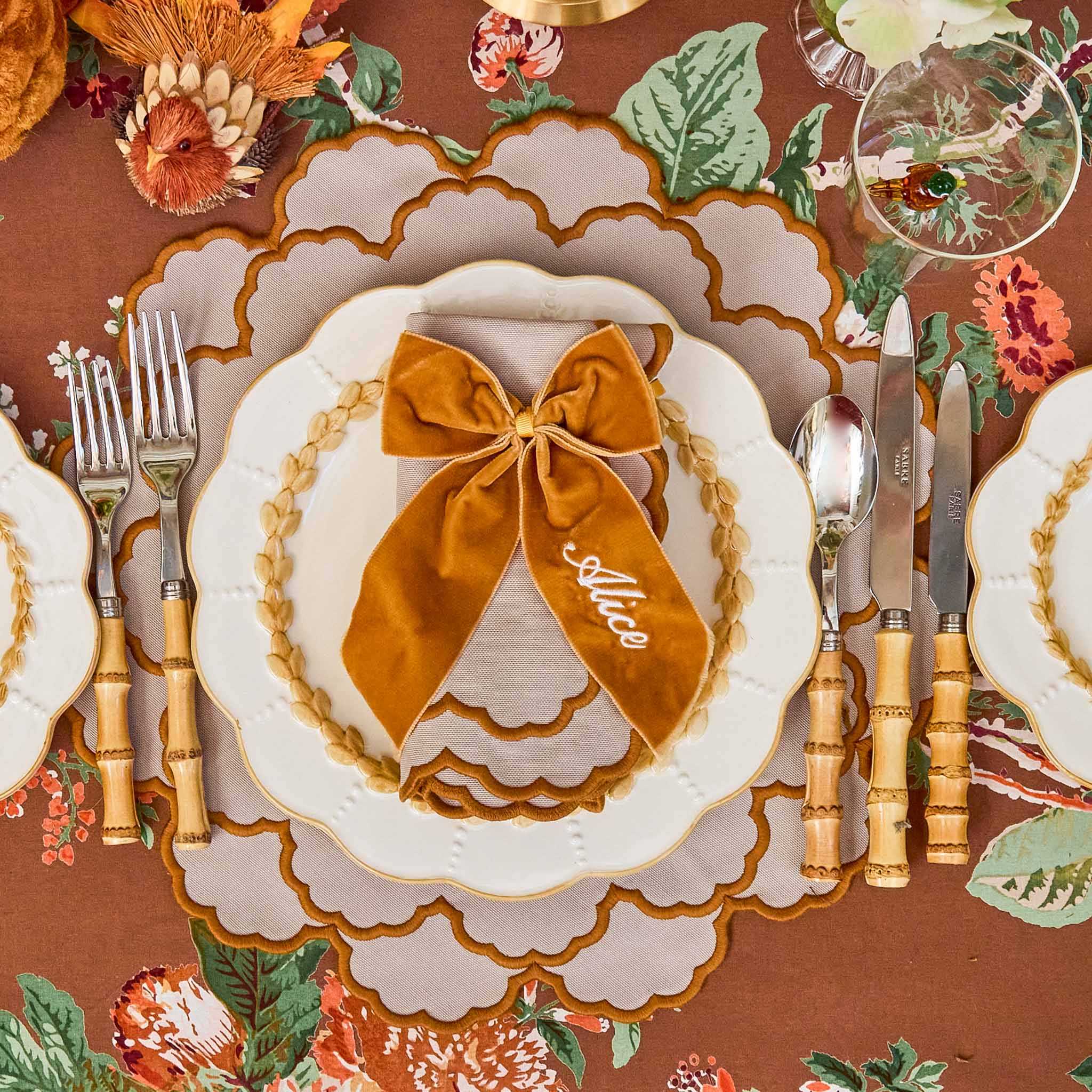 Personalisable Mustard Bow