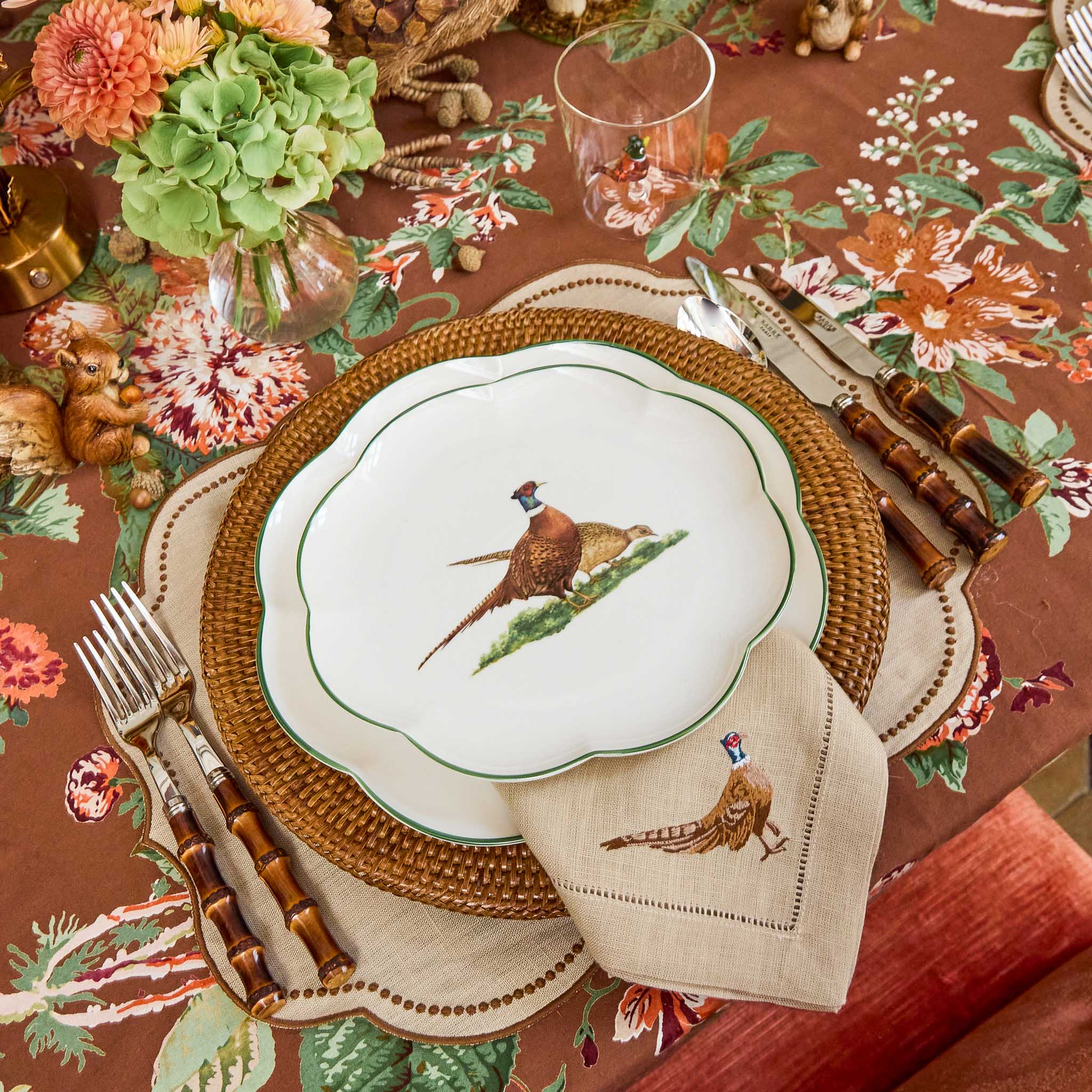 Scalloped Pheasant Starter Plate