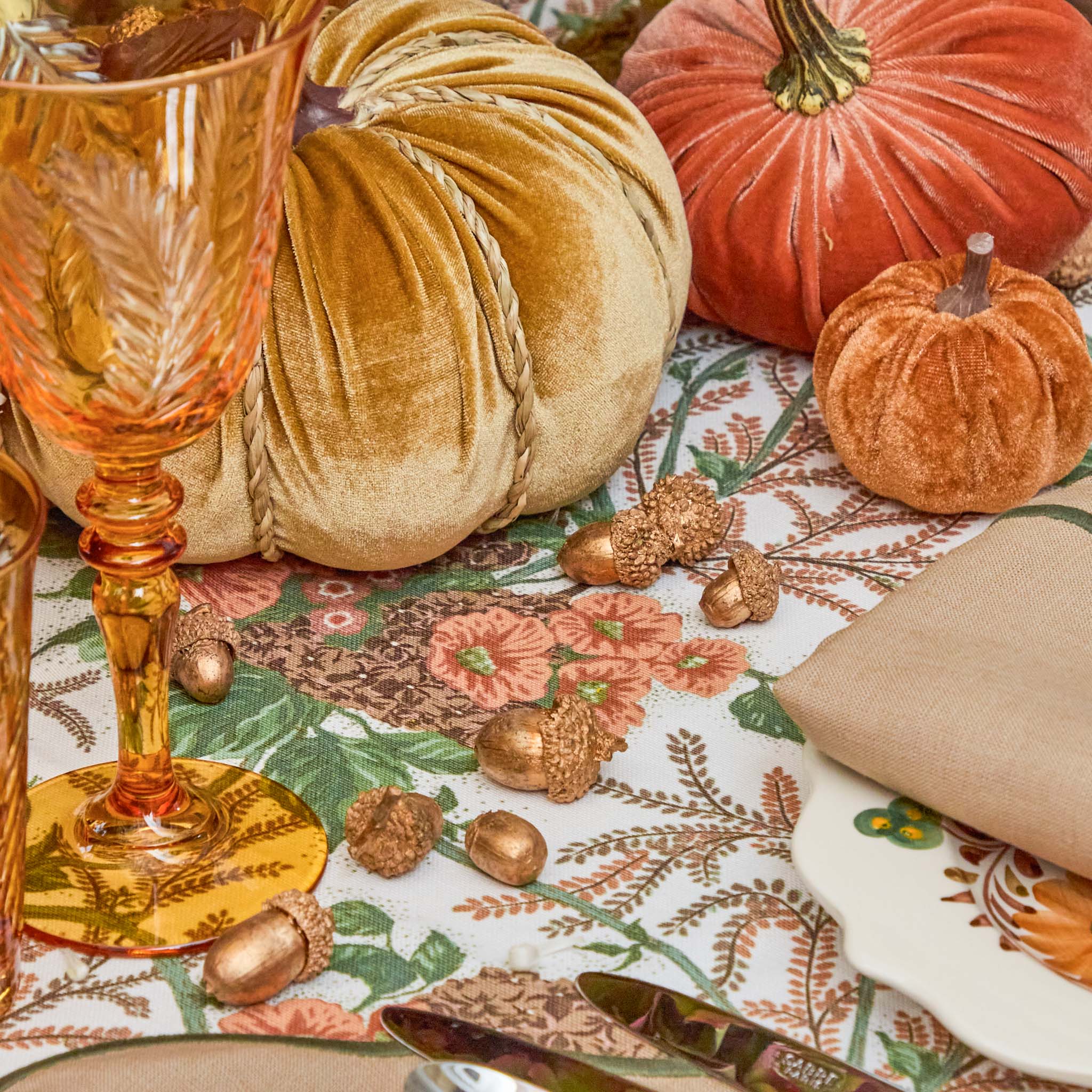 Mrs. Alice Gold Decorative Acorns