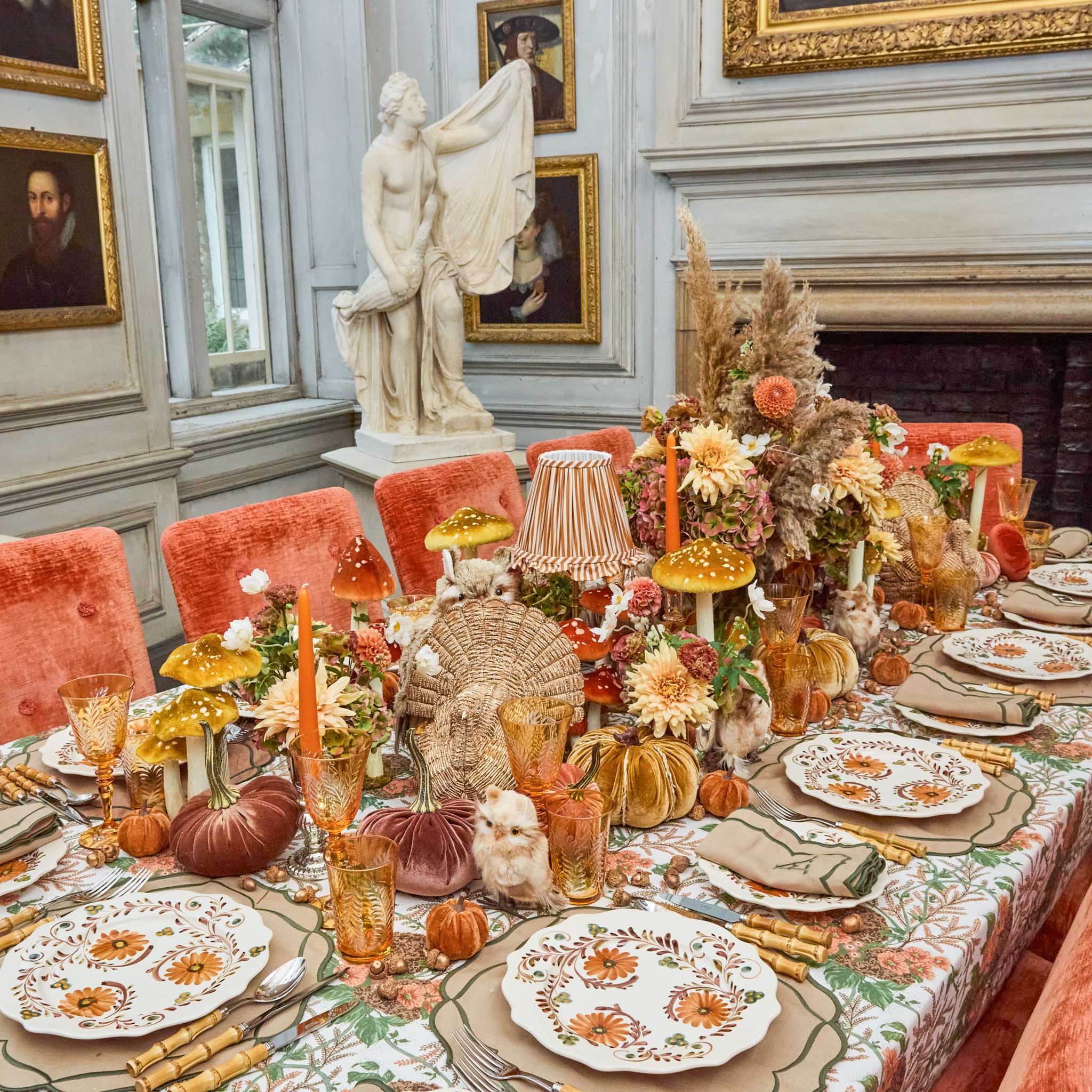 Burnt Orange Candles (Set of 8)