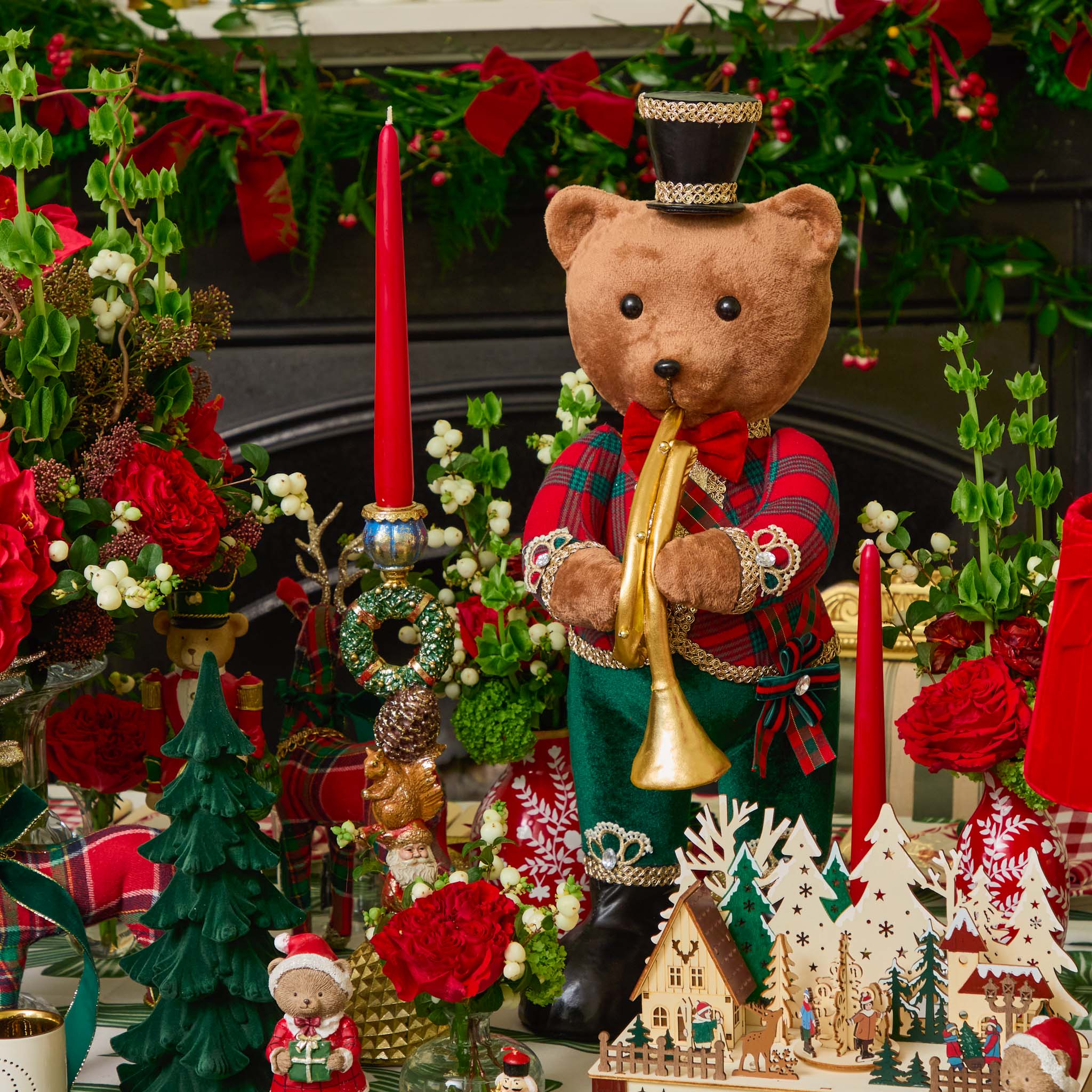 Musical Christmas Bears (Pair)