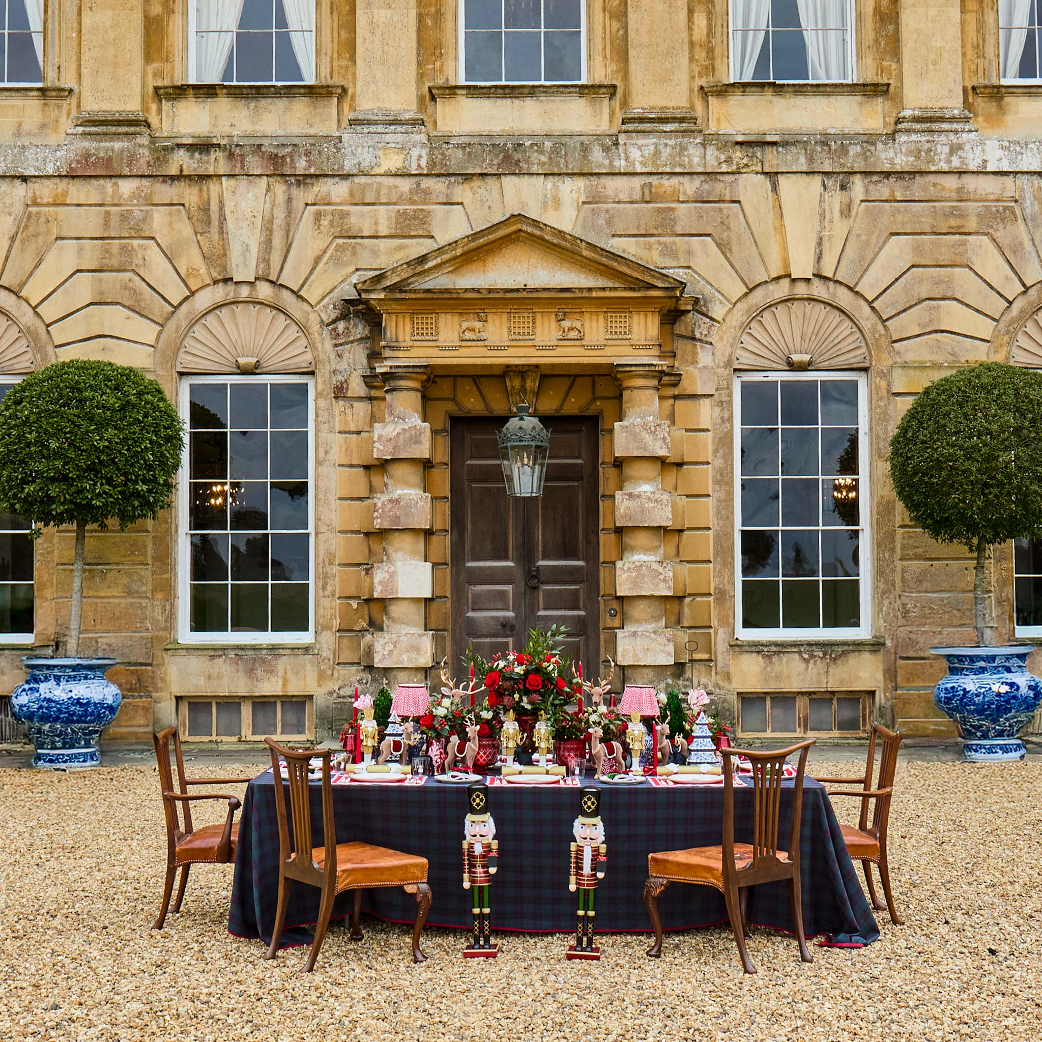 Large Taupe & Gold Deers (Pair)