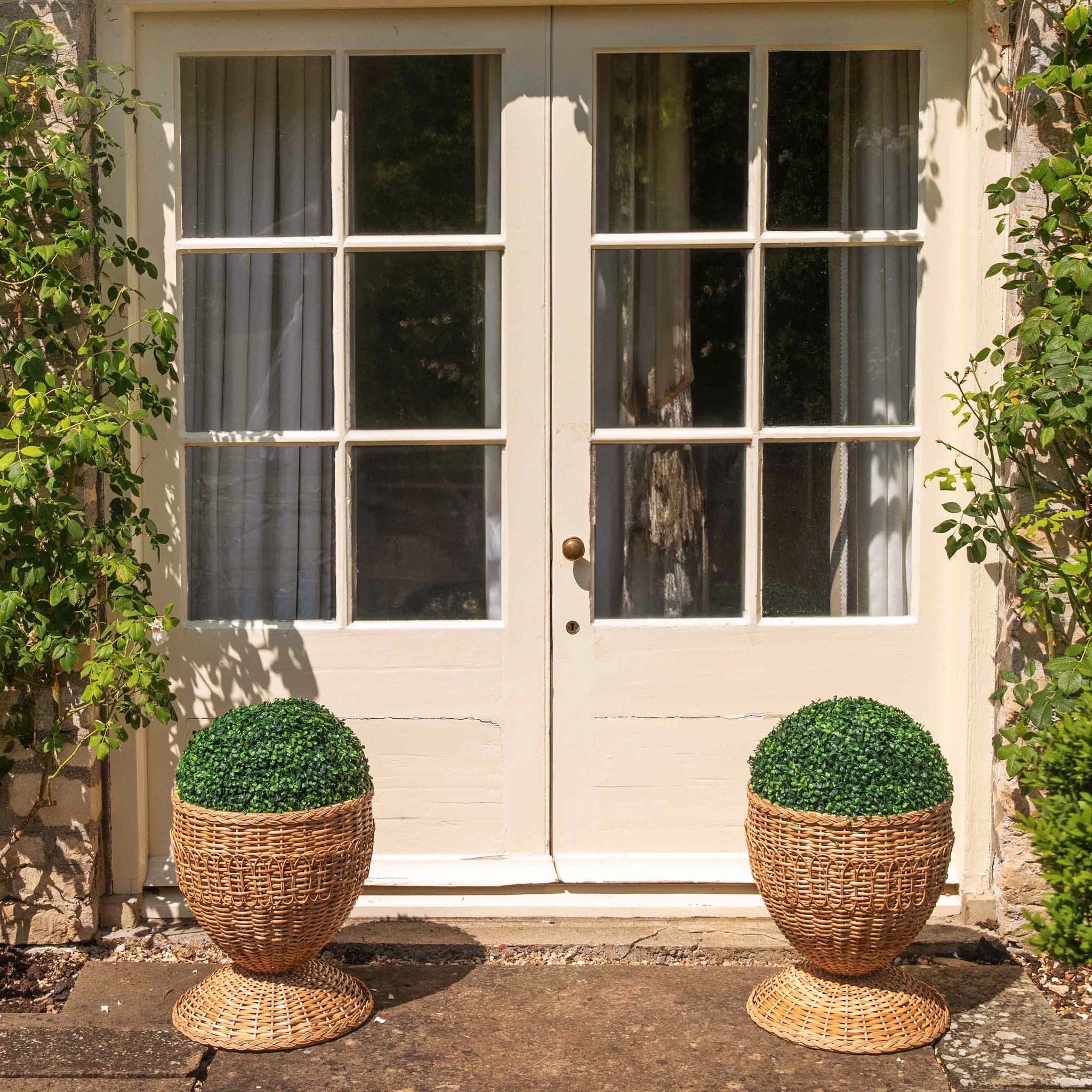 Rattan Braided Planter