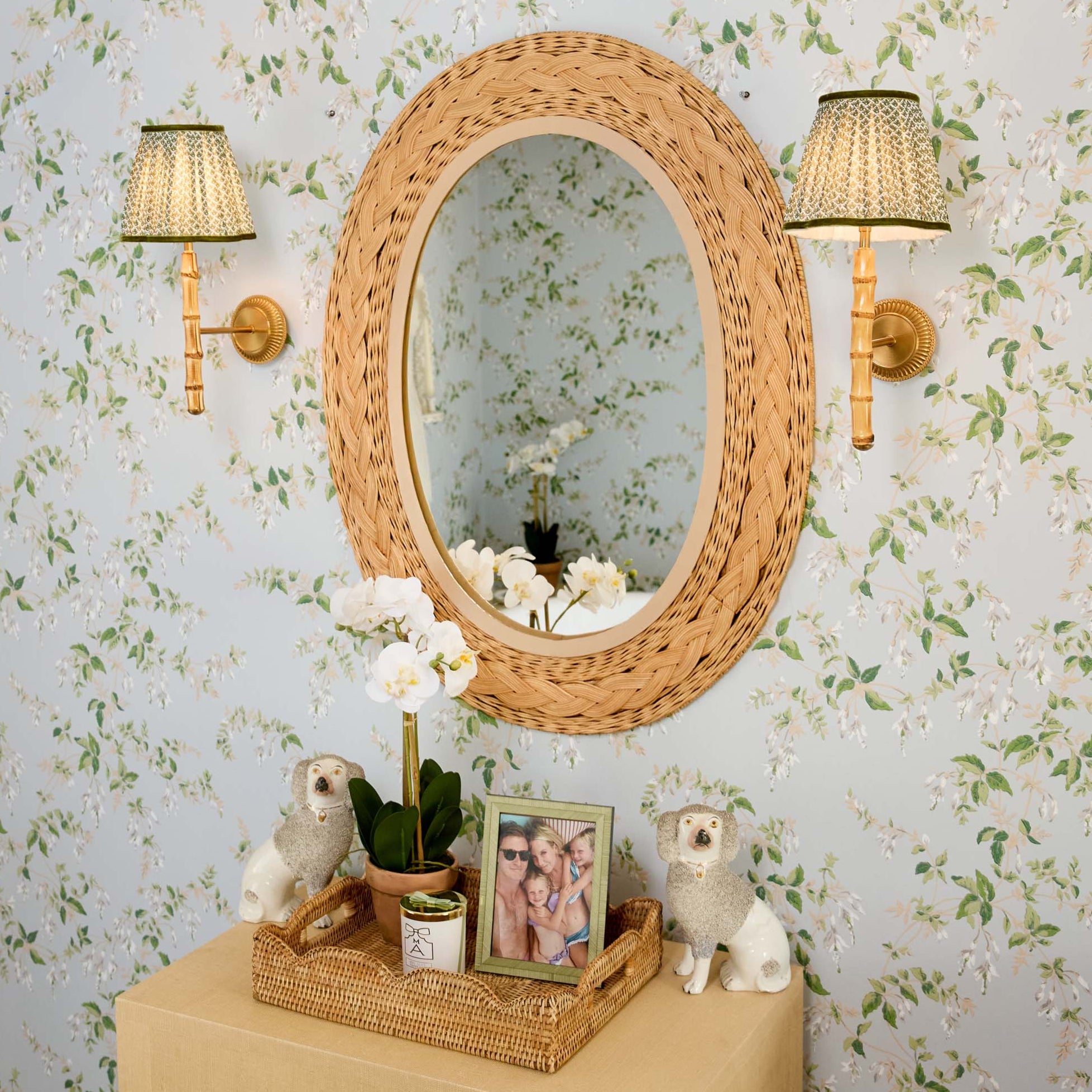 Bamboo Rechargeable Wall Light