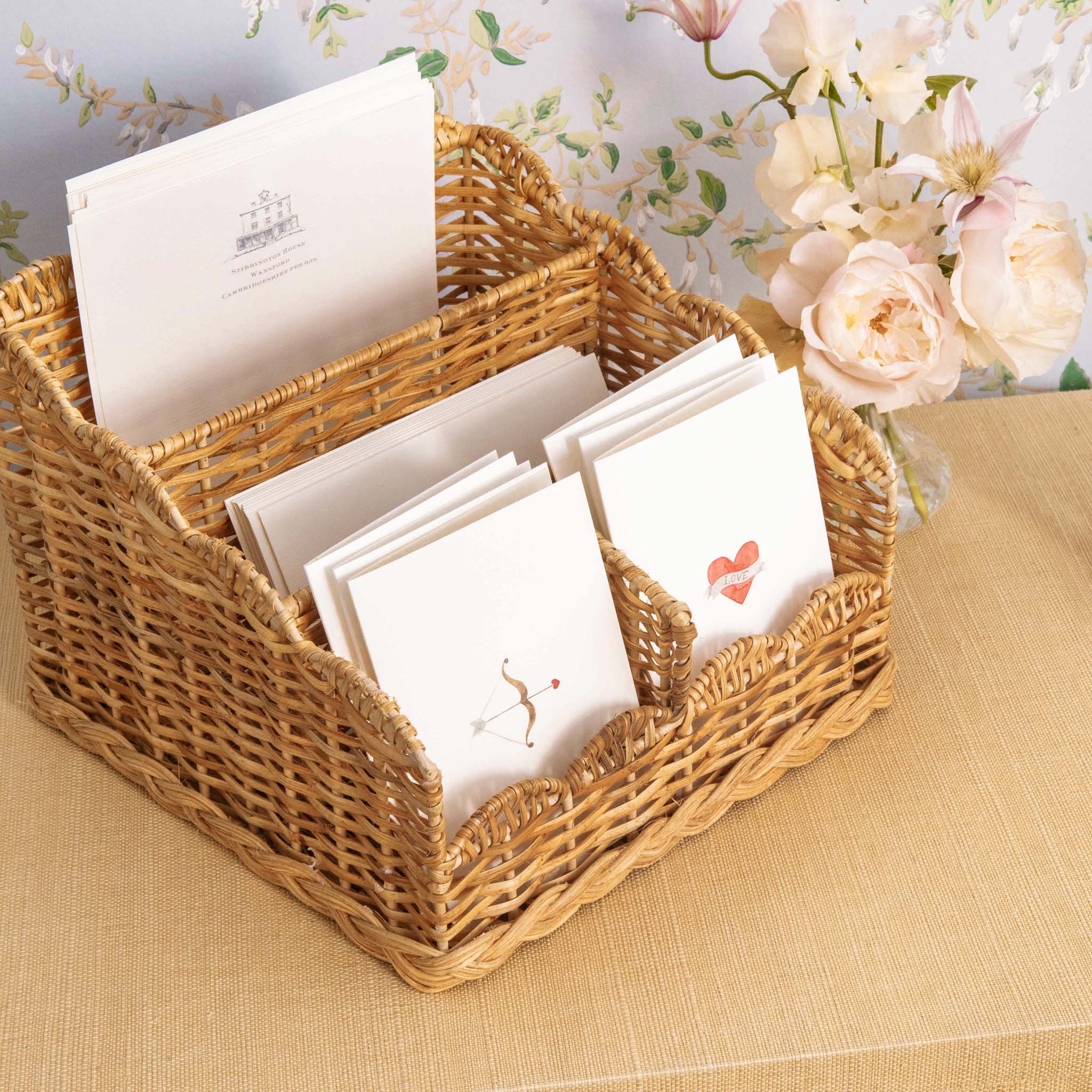 Rattan Braided Letter Rack