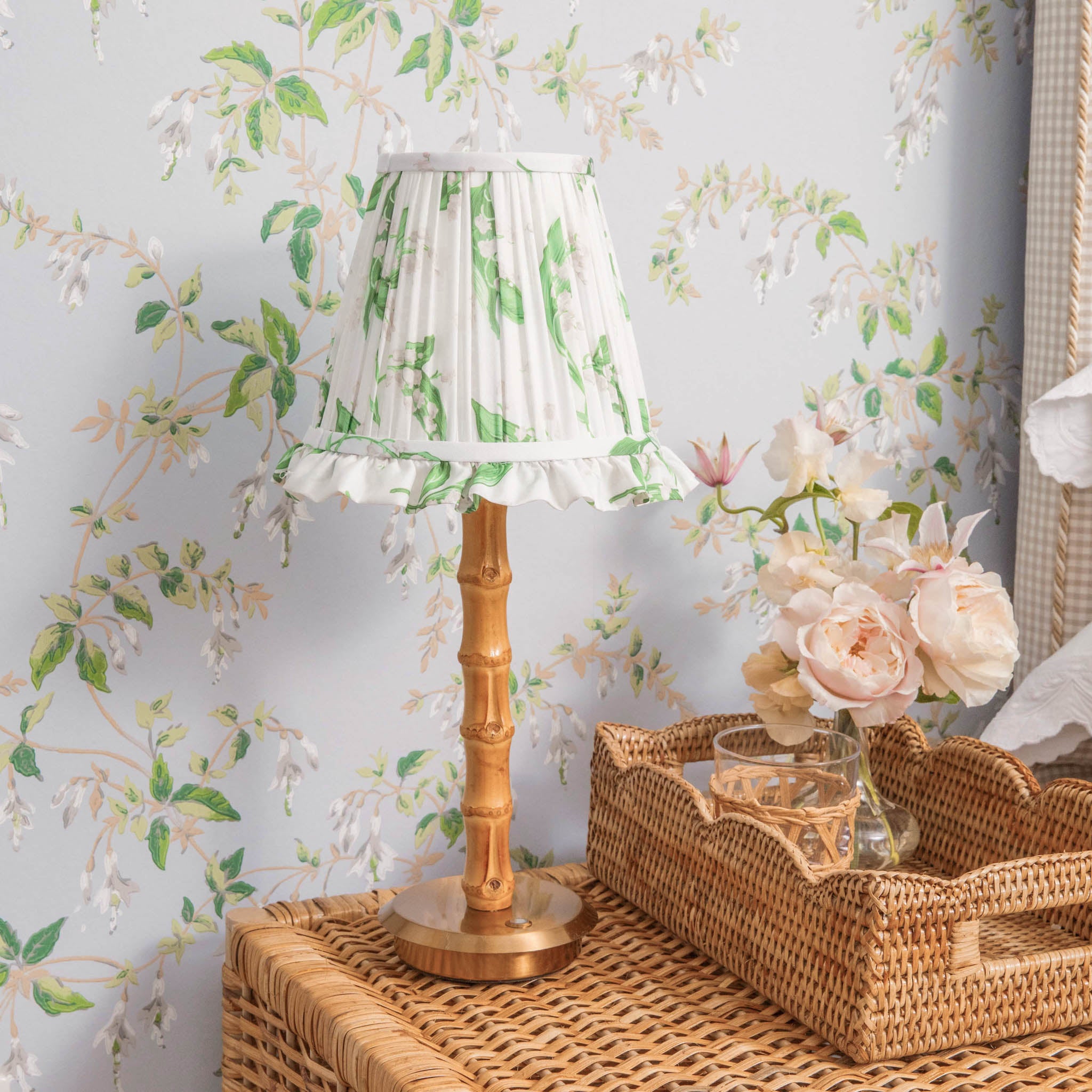 Lily of the Valley Ruffle Lampshade (18cm)