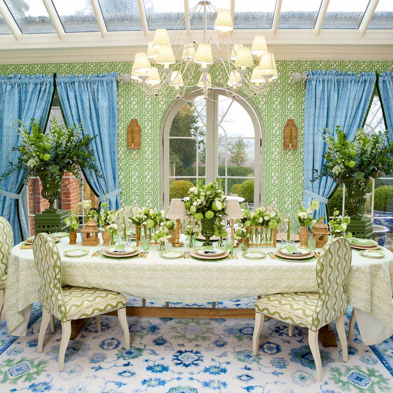 Adelaide Green Lattice Urn