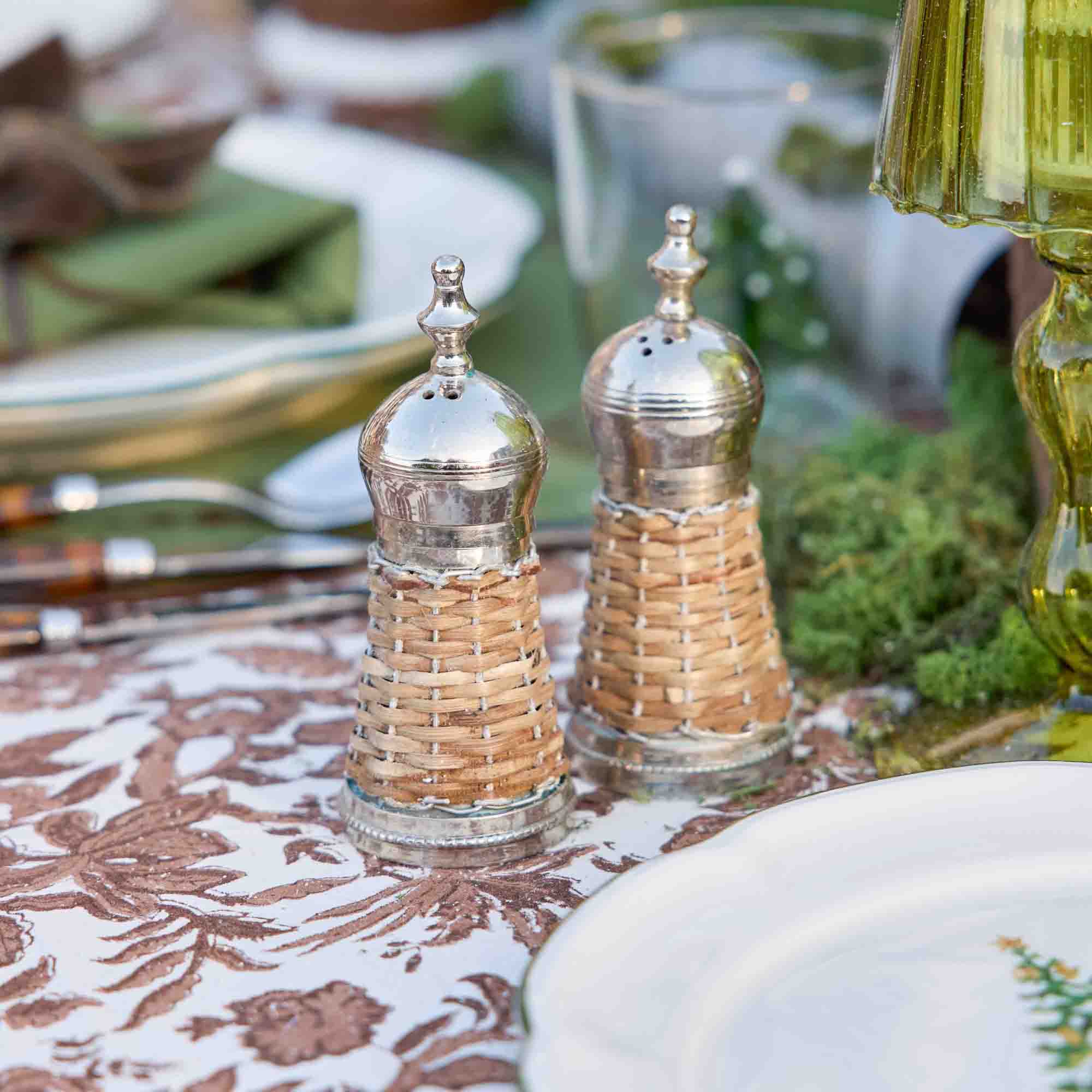 Rattan Salt & Pepper Set