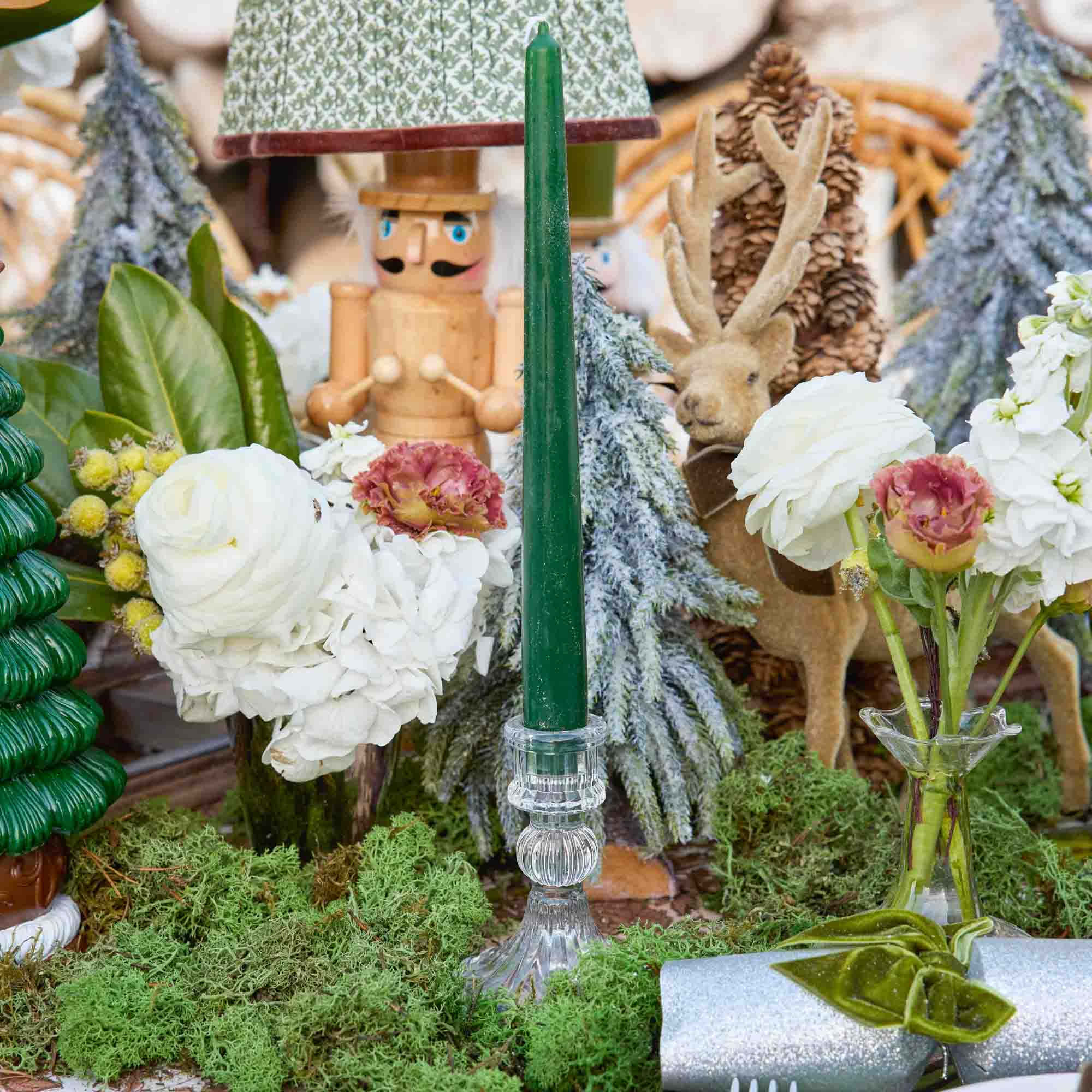 Forest Green Candles (Set of 8)