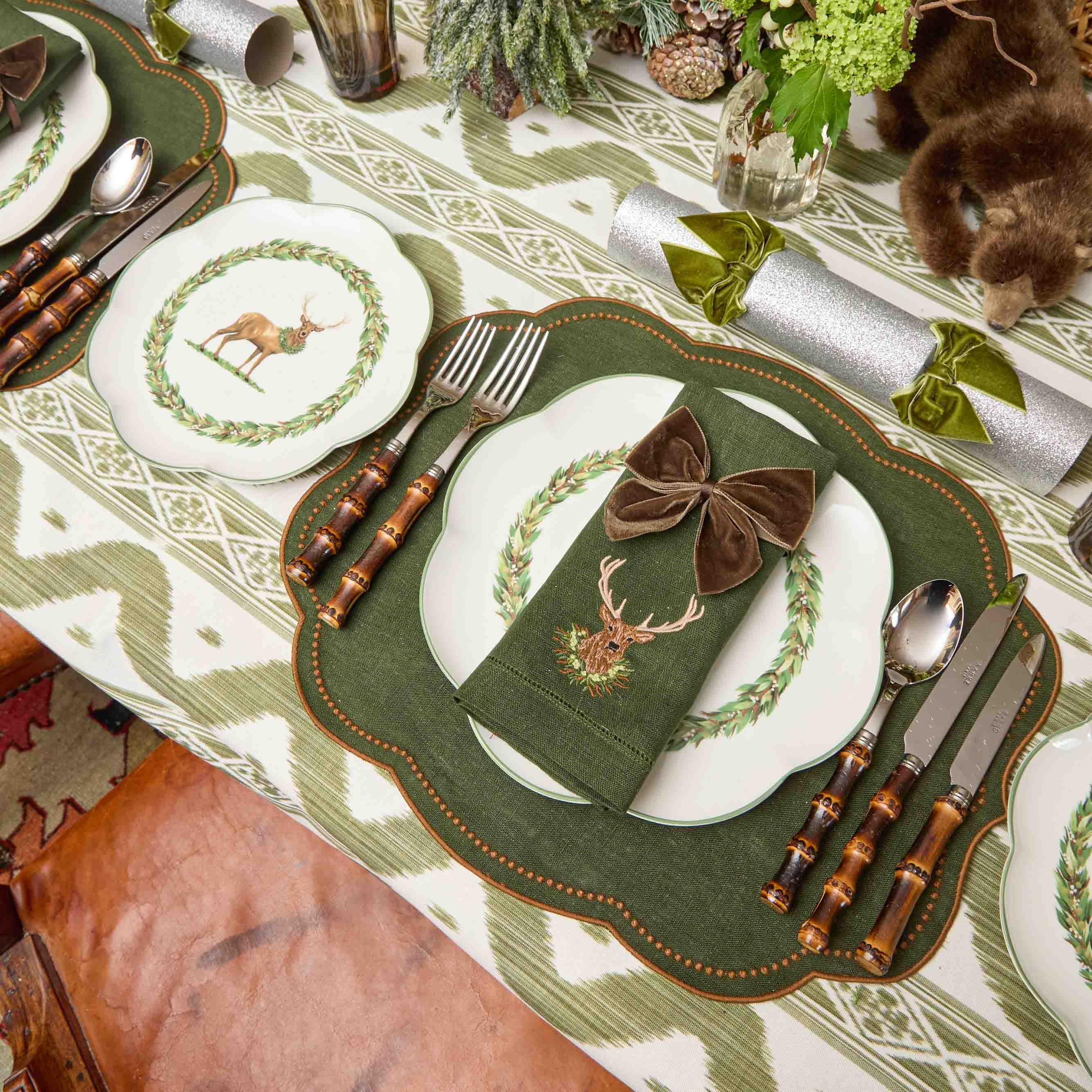 Chocolate Brown Napkin Bows (Set of 4)