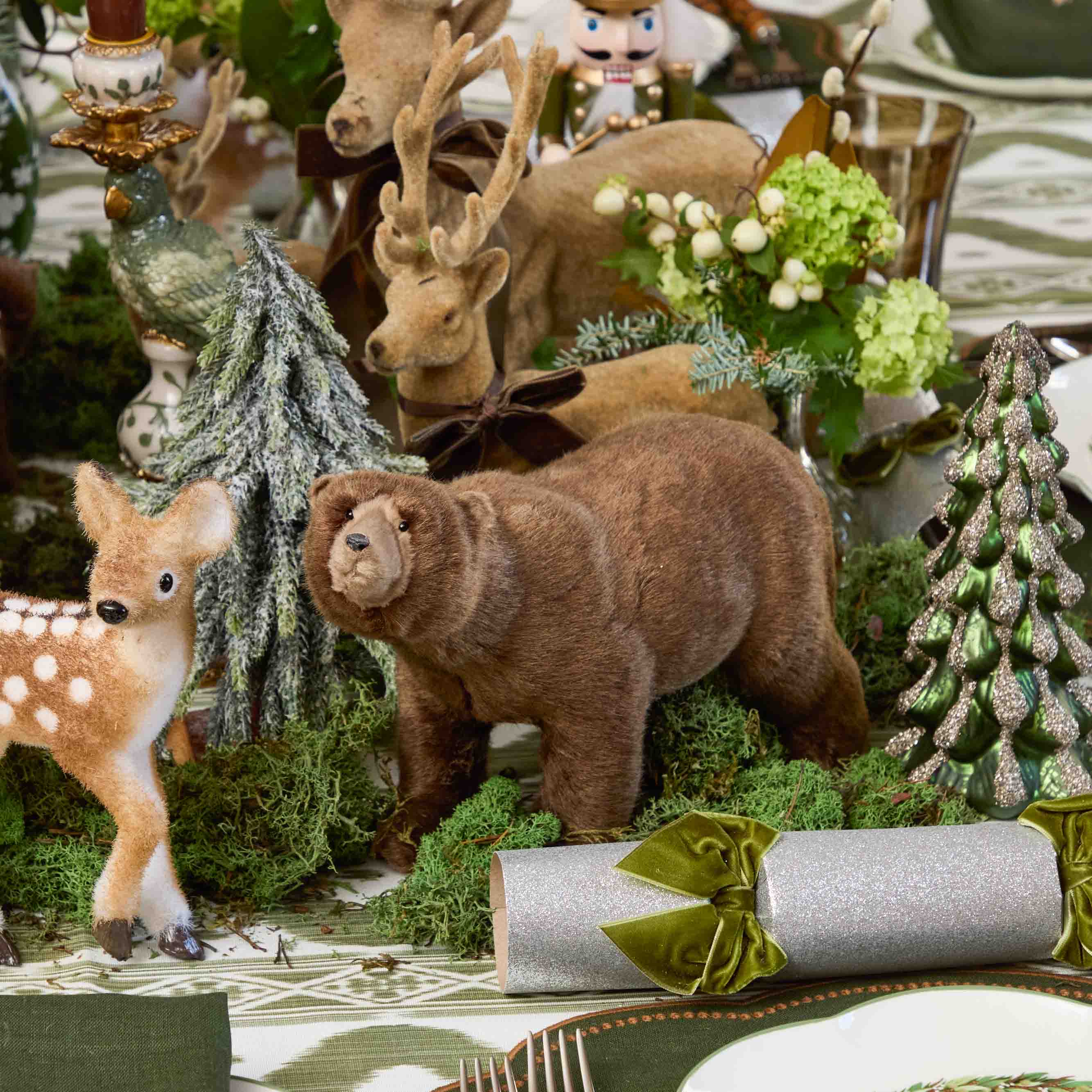 Large Alpine Brown Bears (Set of 3)