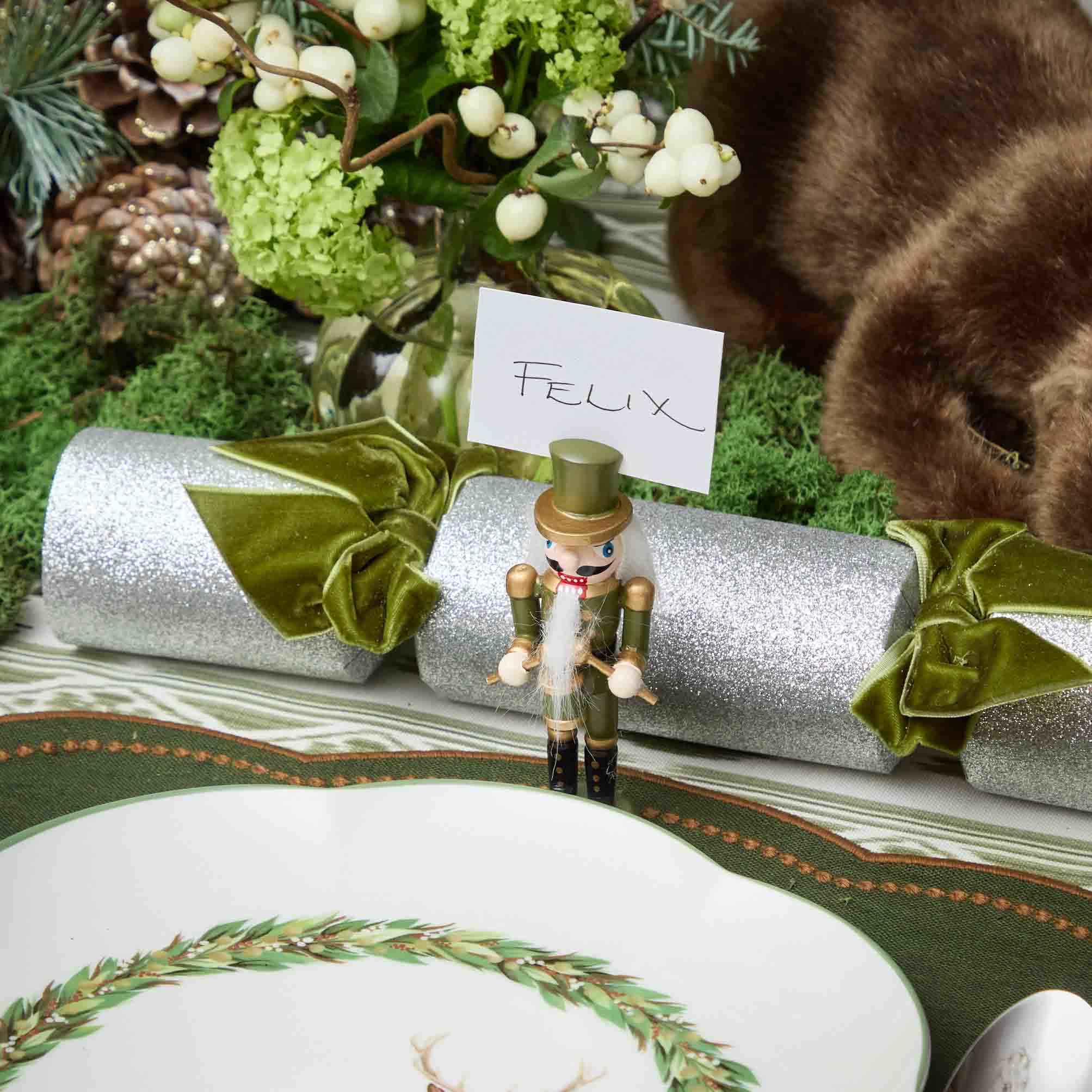 Green Nutcracker Placecard Holders (Set of 4)