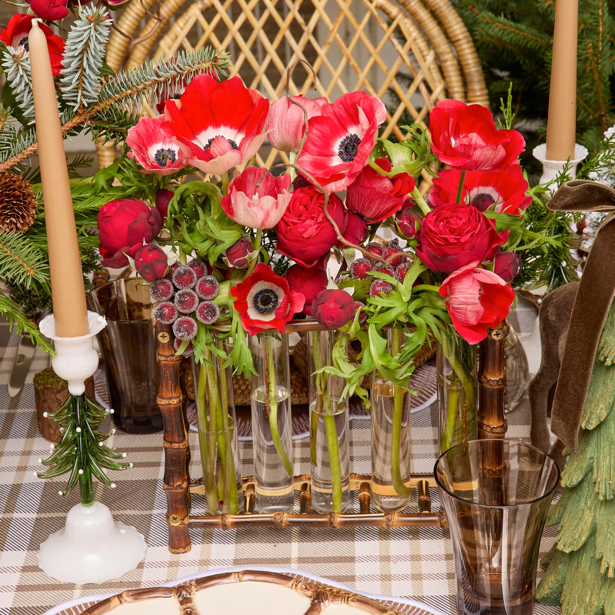 Burnt Bamboo Bud Vase