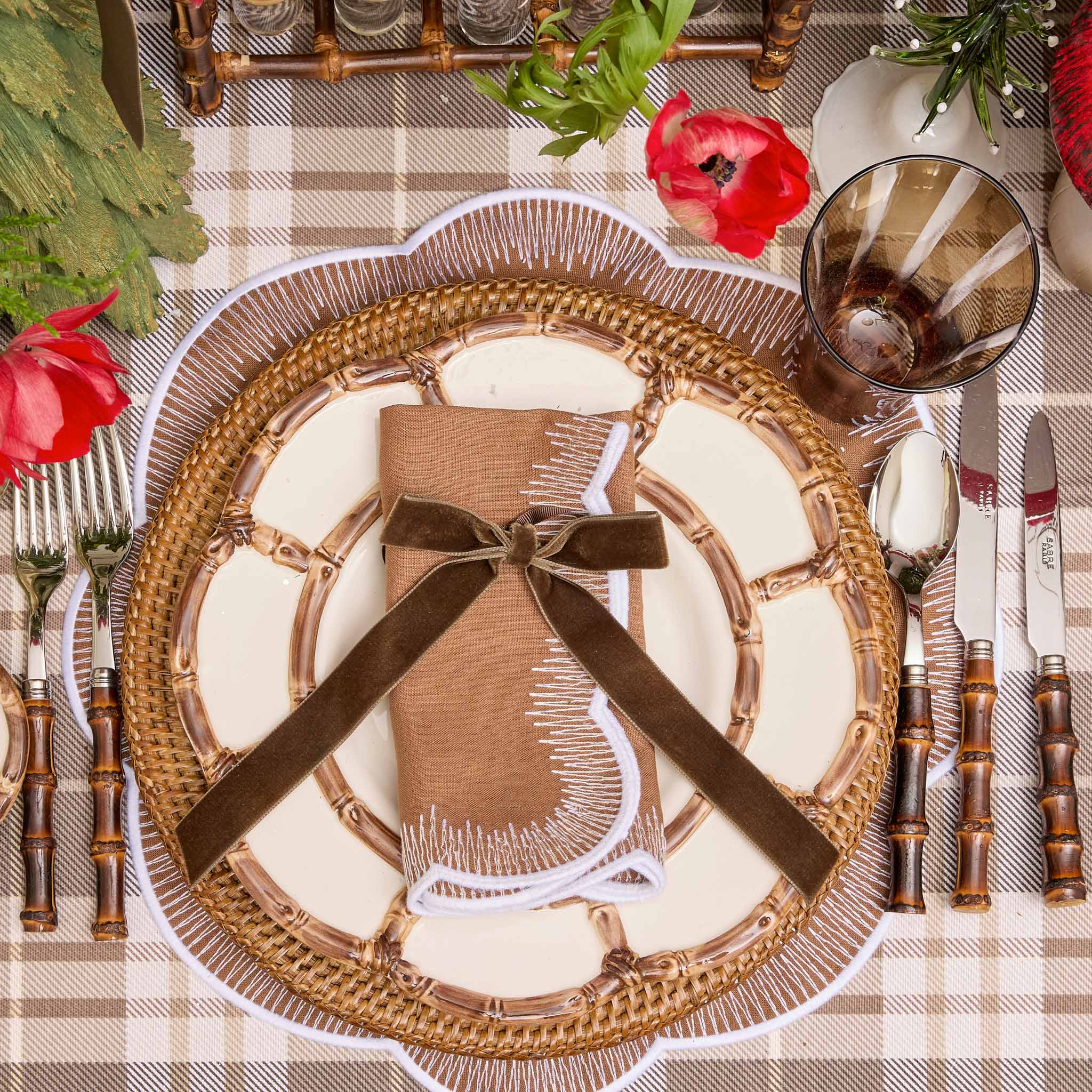 Alathea Caramel Linen Napkins (Set of 4)